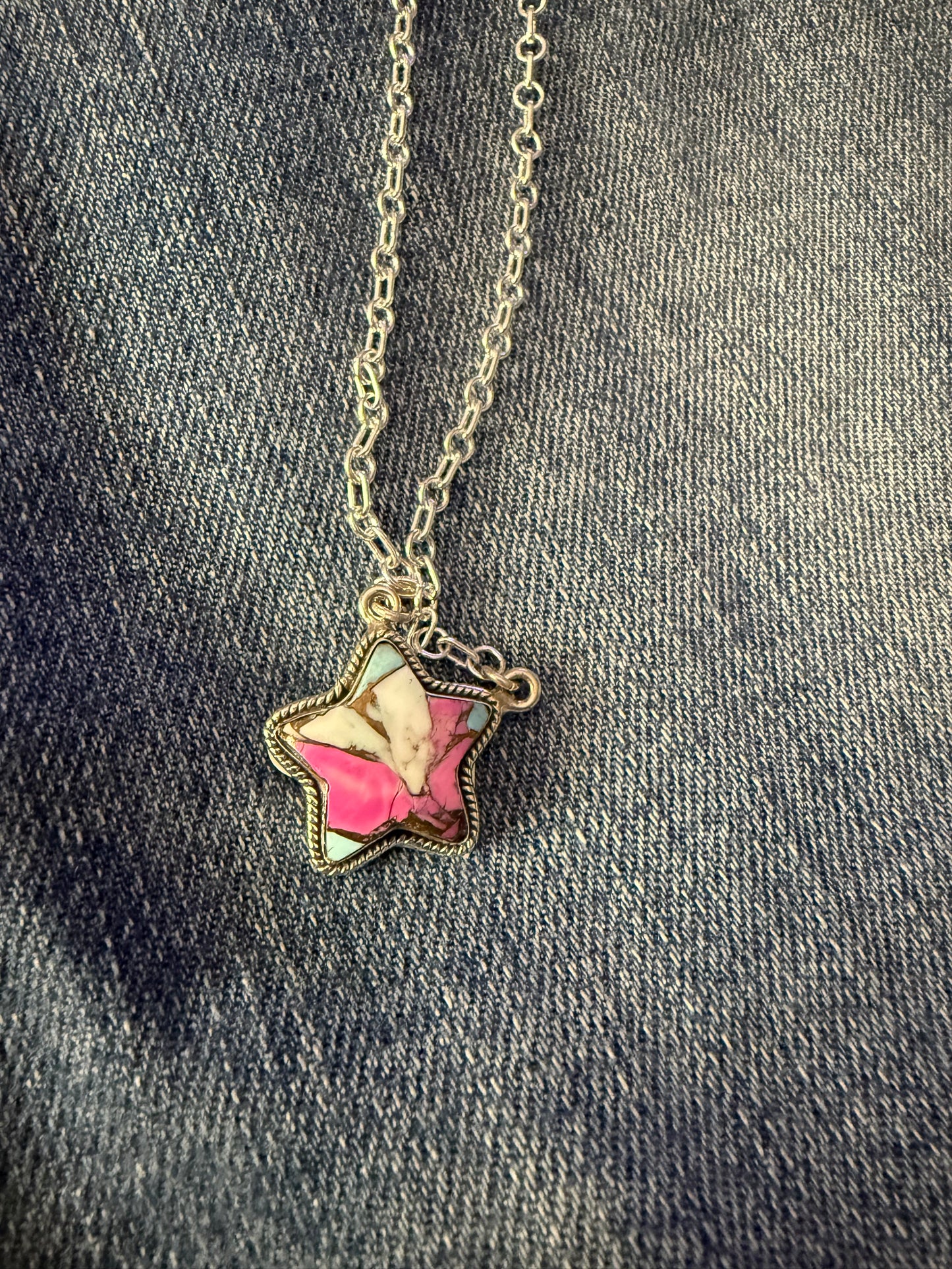 Cotton Candy Star Necklace