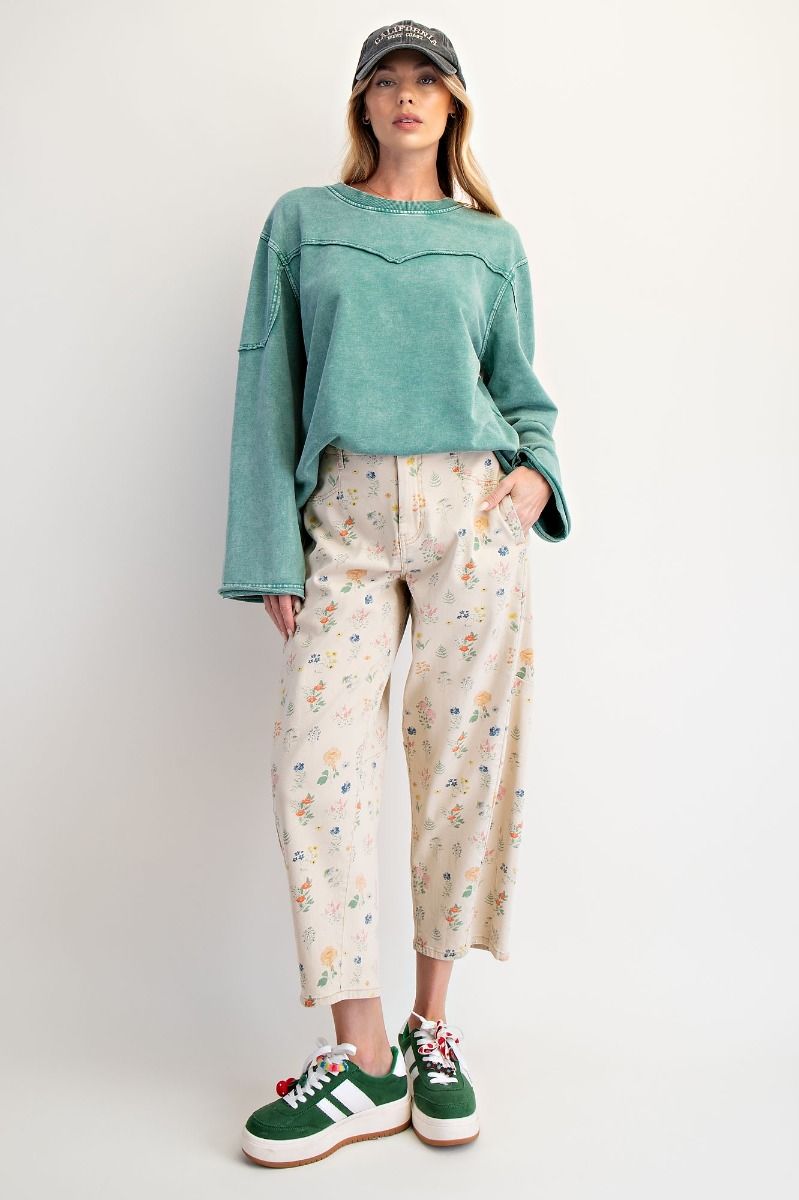 Mineral Wash Terry Pullover