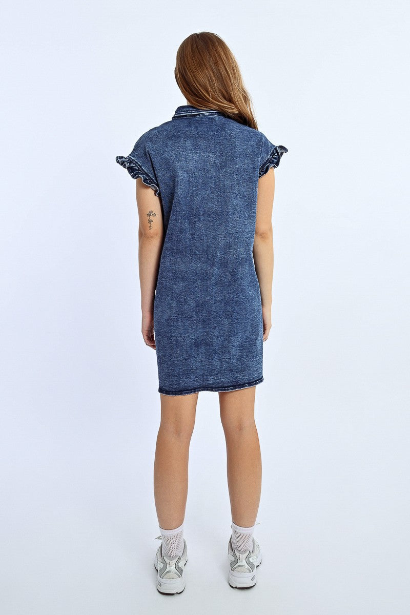 DENIM SHIRT DRESS