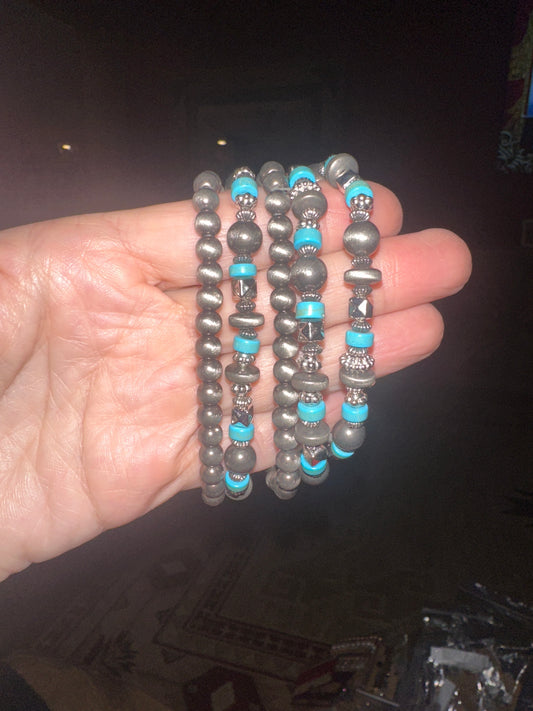 Western Five Strand Stretch Bracelet