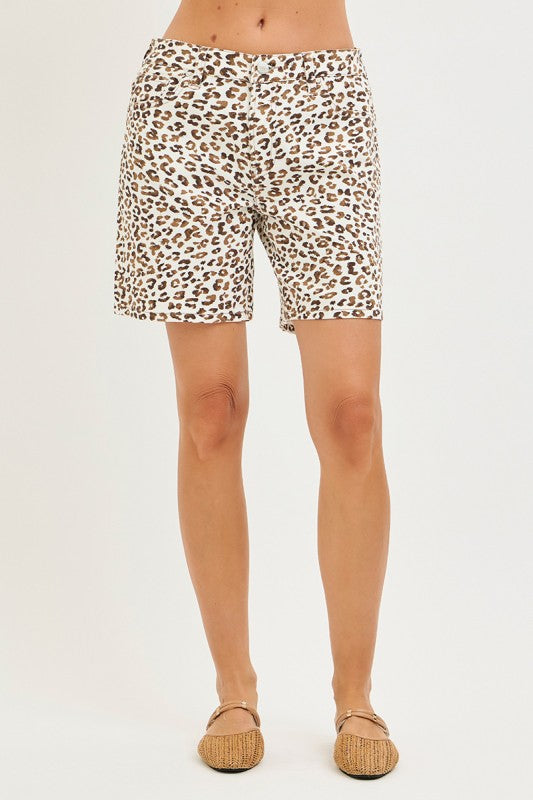 Leila Leopard Shorts