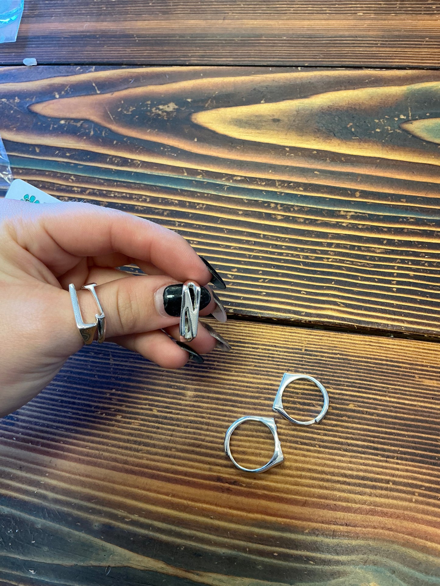 Sterling Initial Rings