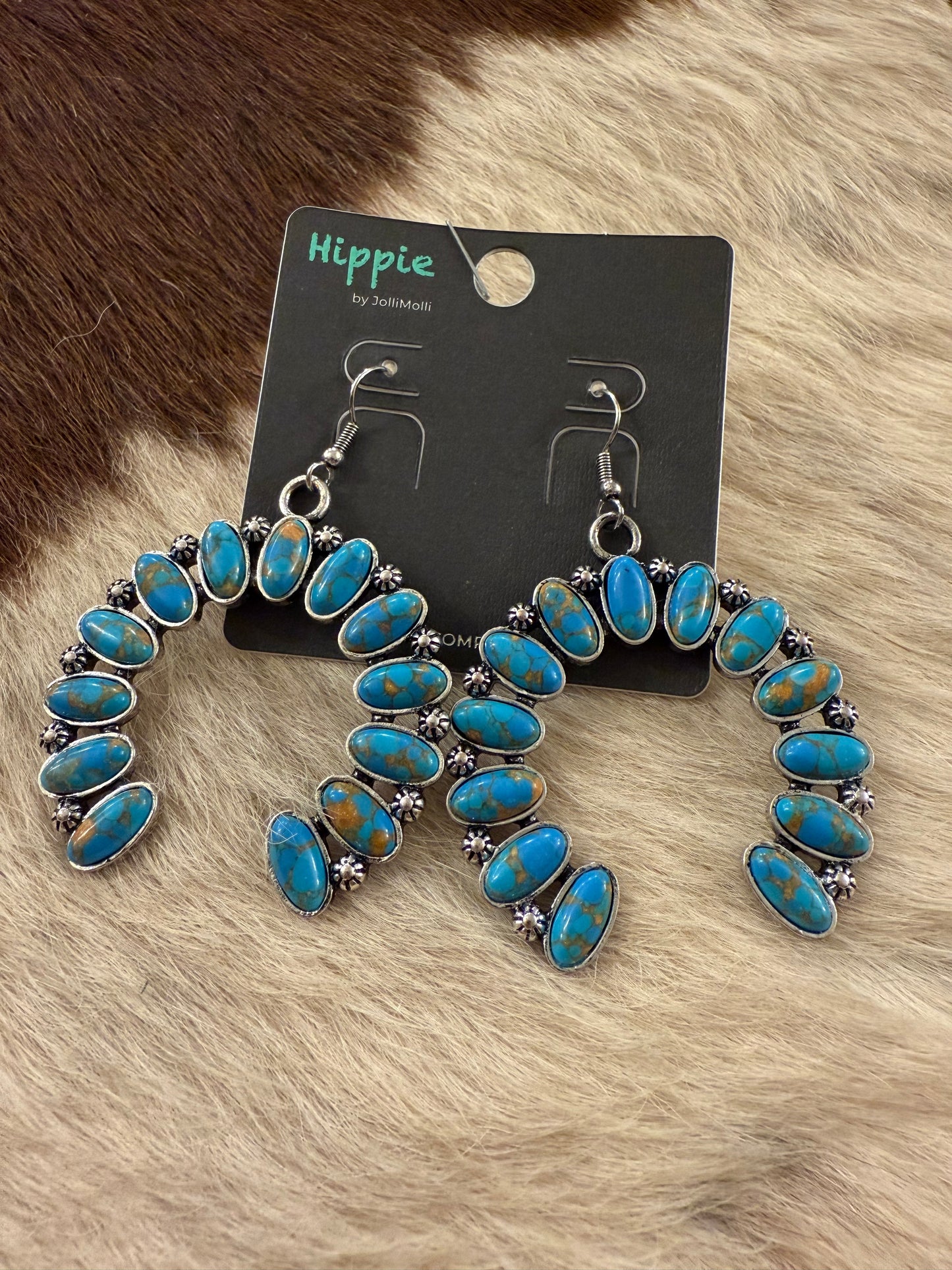 Fancy Horseshoe Earrings