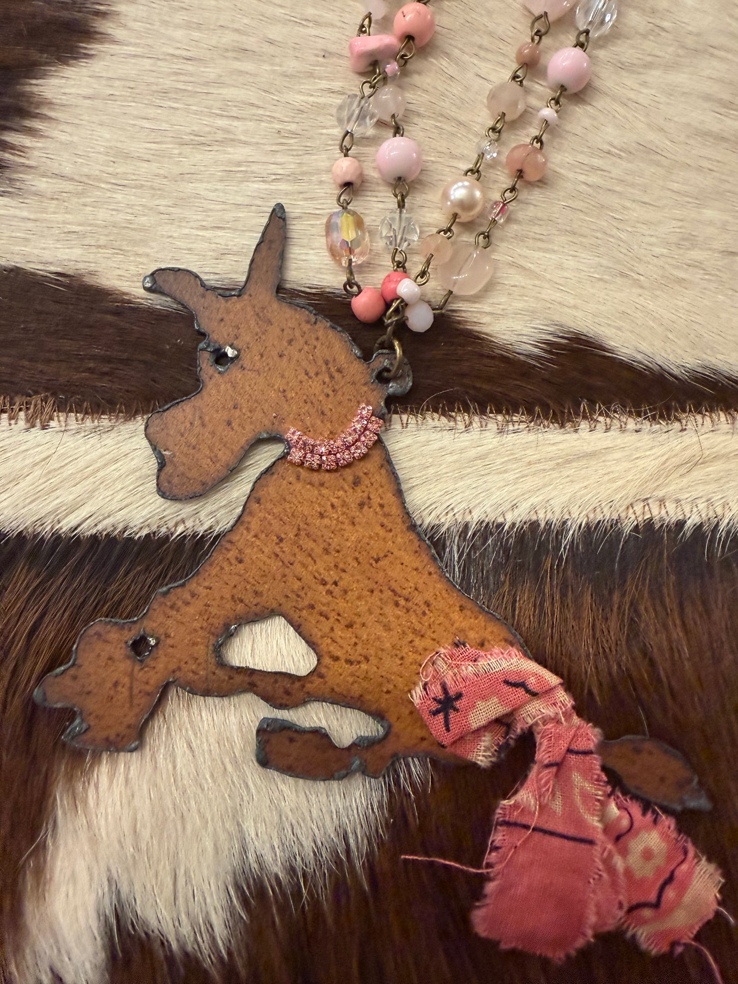 Pink Donkey Necklace