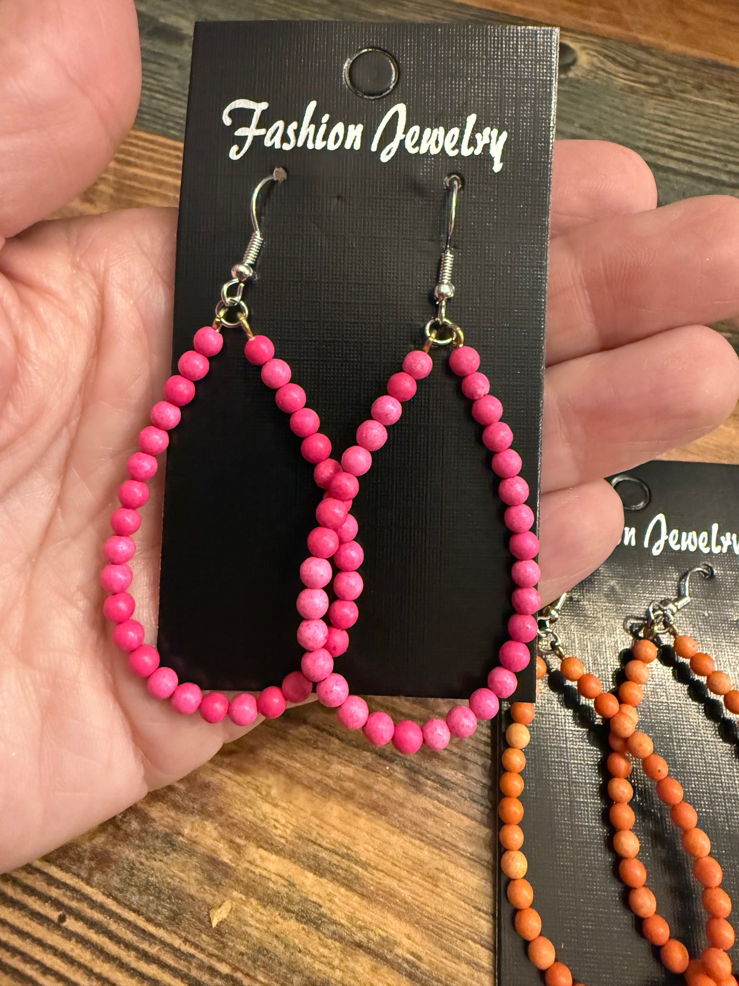 Beaded Teardrop Earrings