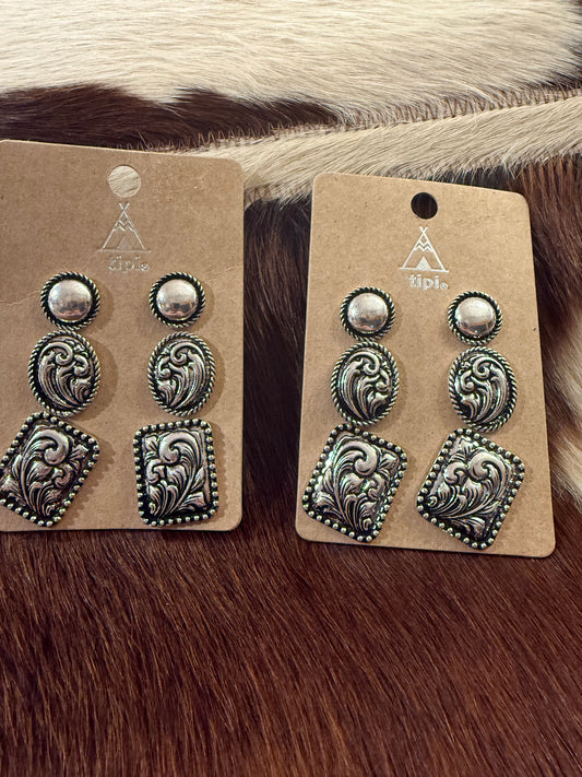 Concho Crazy Earrings Set