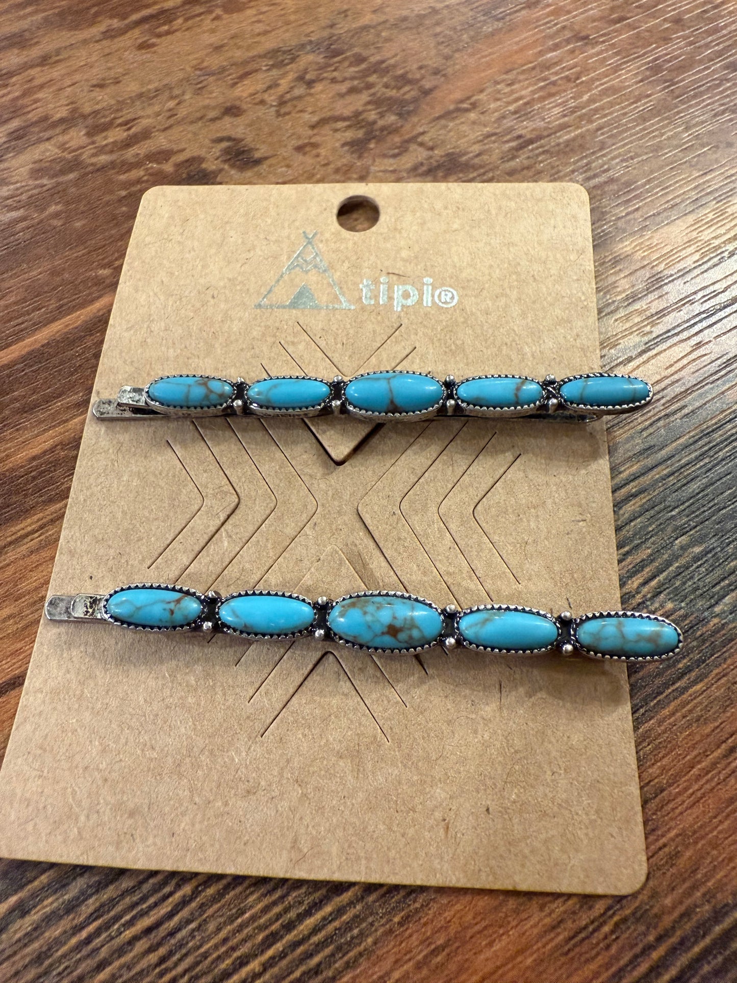 Cash Turquoise Hair Pins