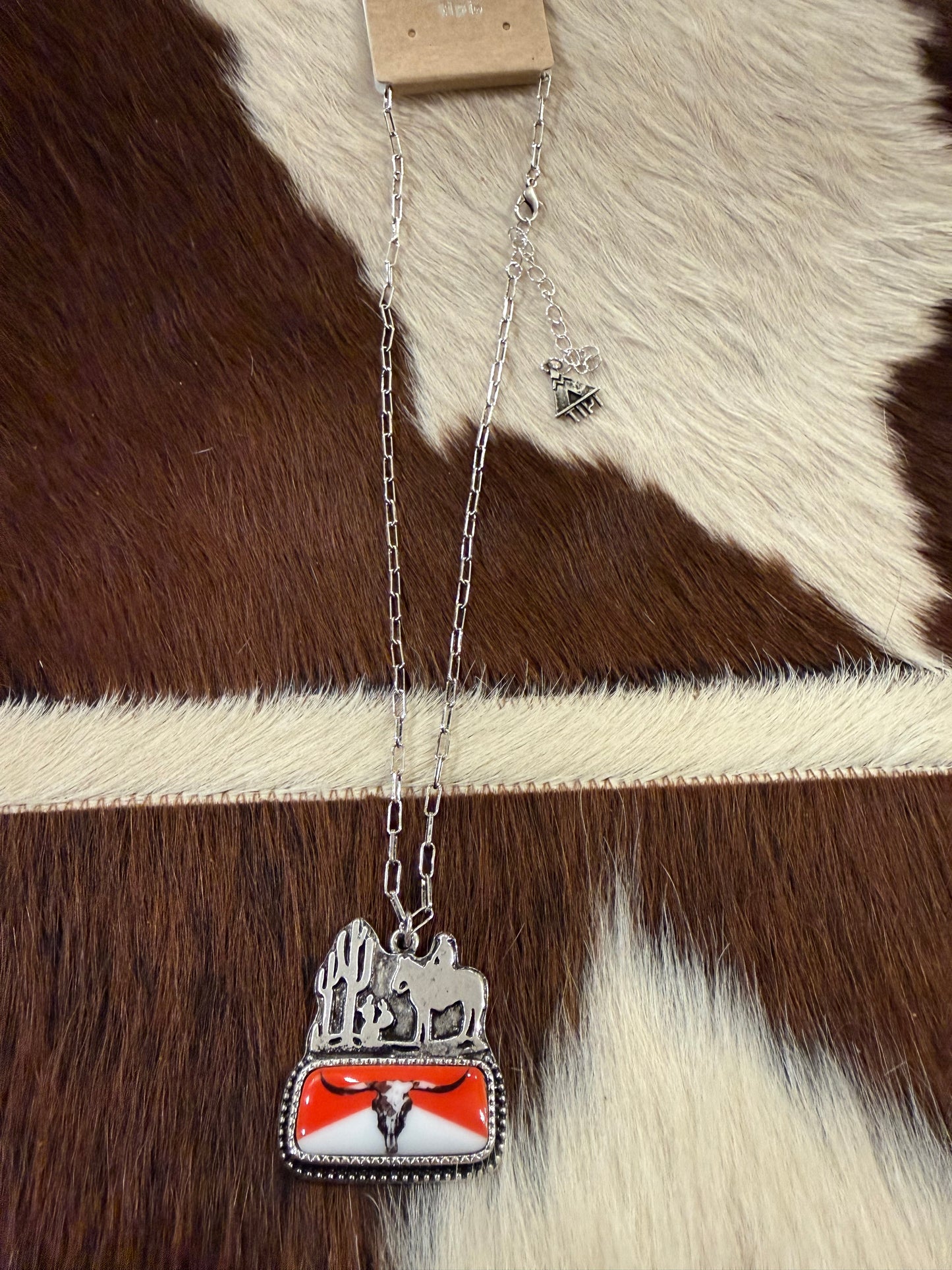 Steer Cowboy Necklace