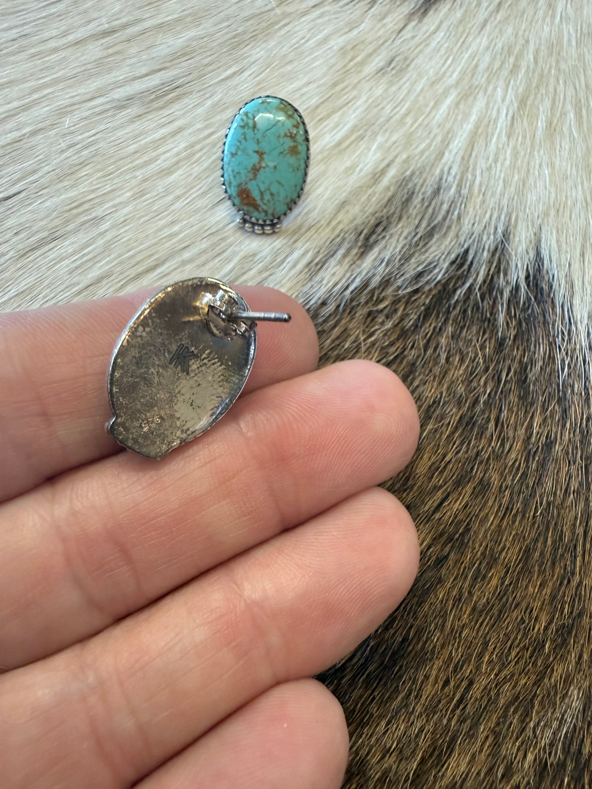 Desert Sky Turquoise Stud Earring