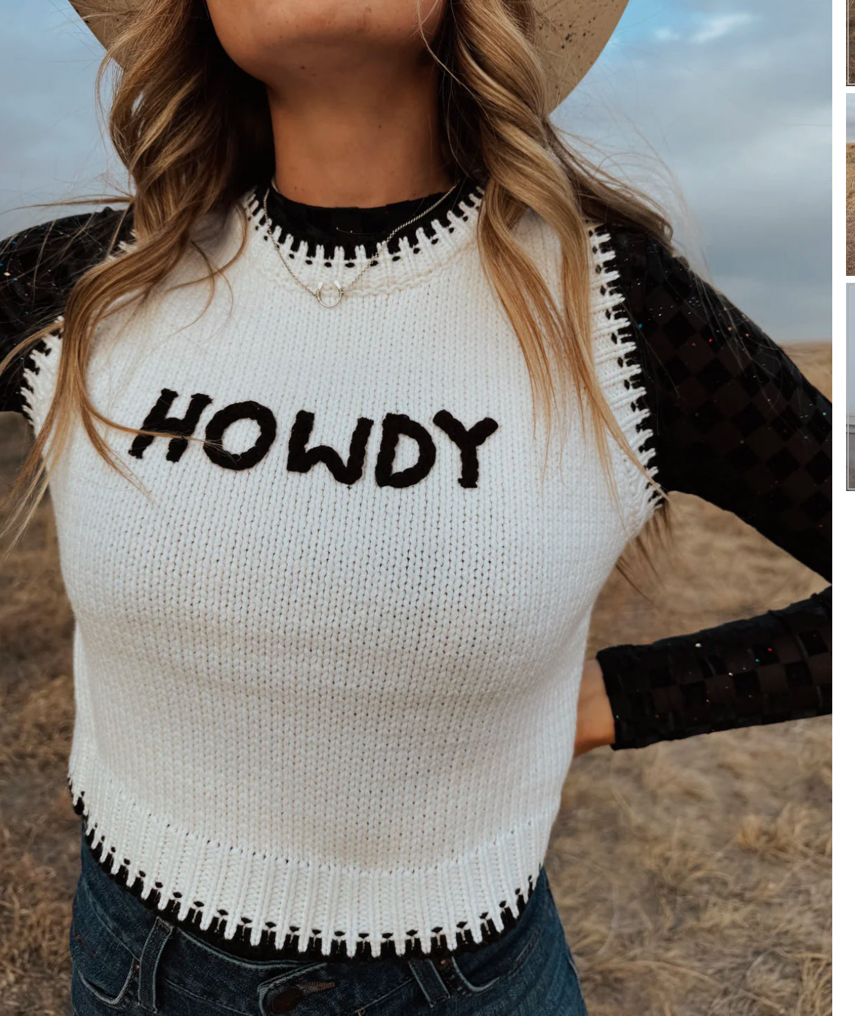 CowGal Sweater Vest