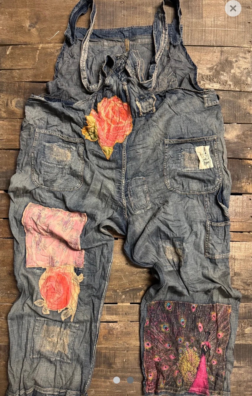 Sun Faded Trail Overalls-LOVE-