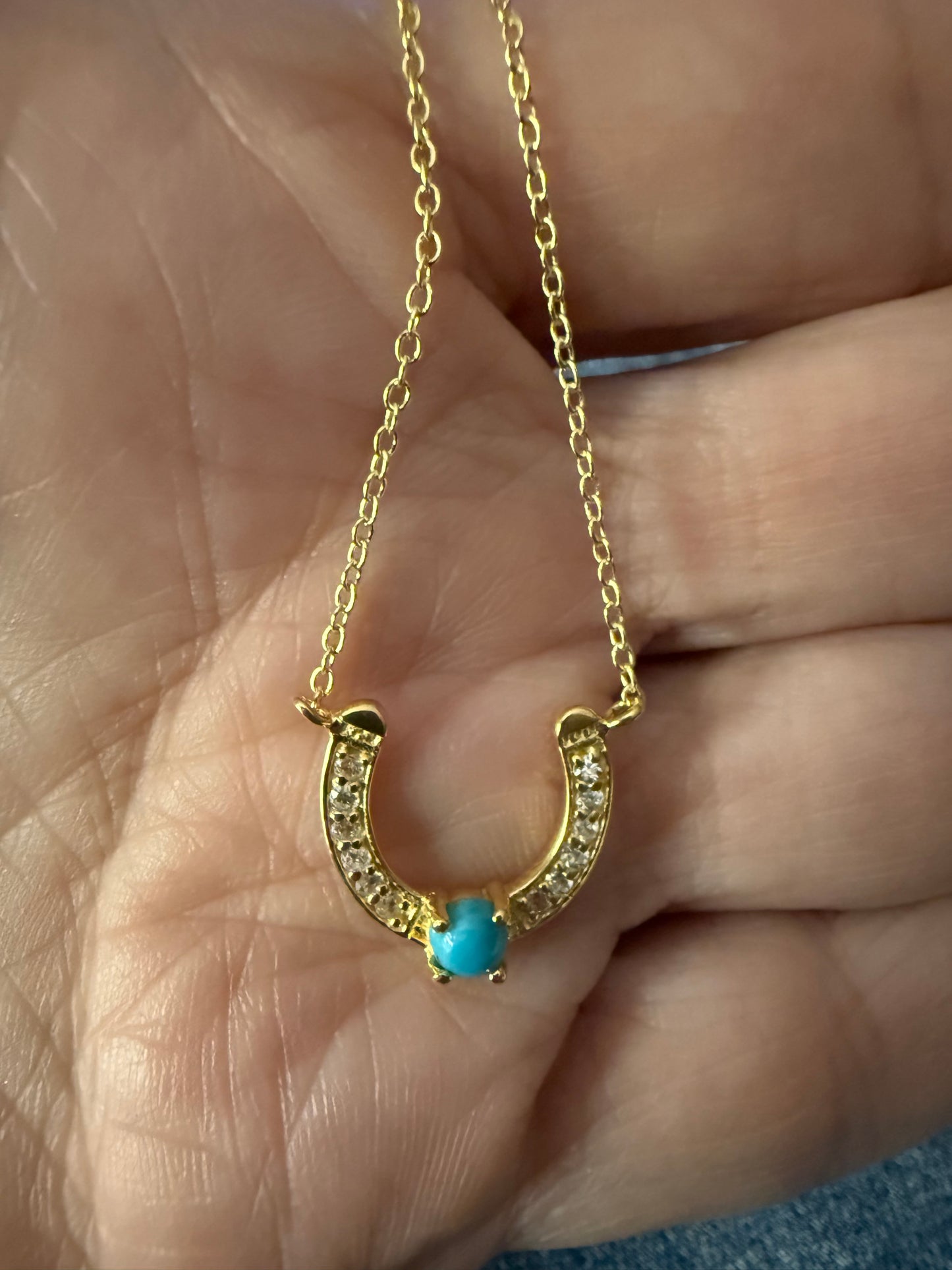 Golden Horseshoe Necklace