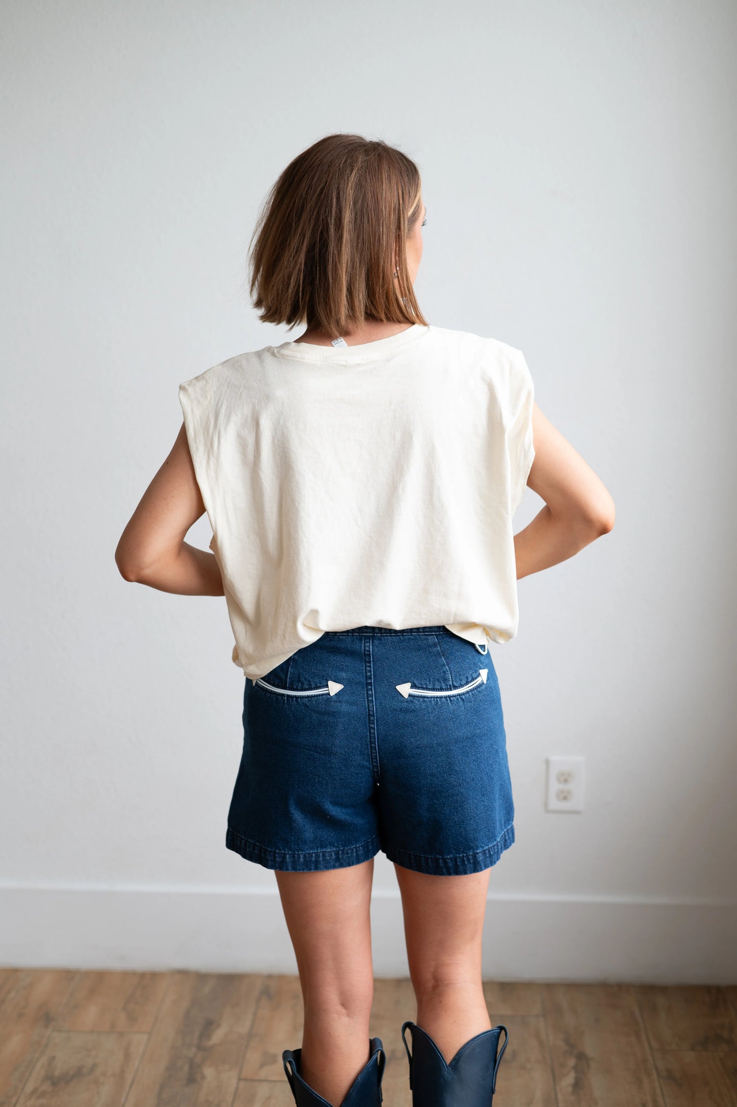 Denim Arrow Shorts