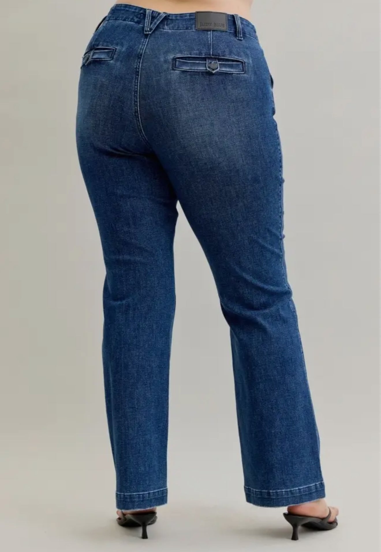 Judy Blue Mid Rise Trouser Bootcut - Tummy Control & Welt Pkts