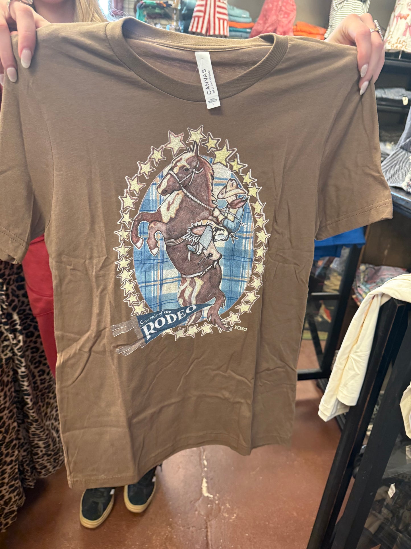 Xoxo Plaid Vintage Cowboy Tee