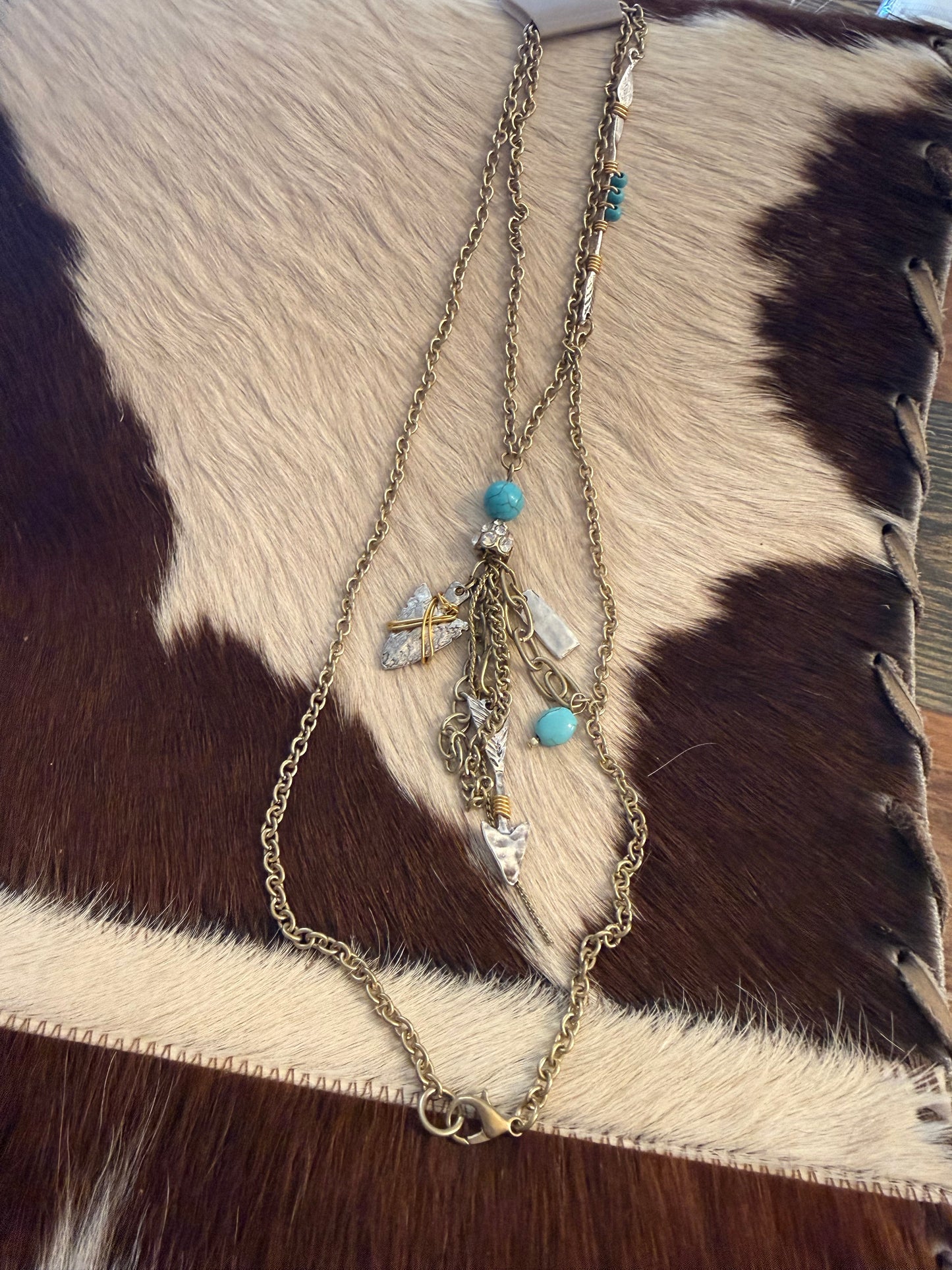 Golden Arrowhead Necklace