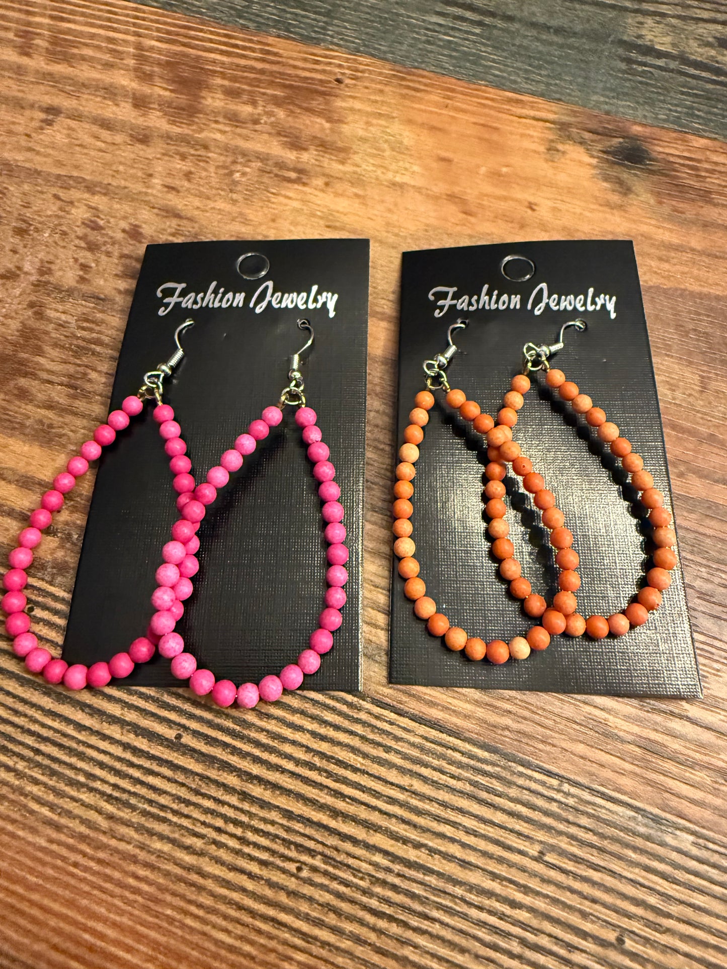 Beaded Teardrop Earrings