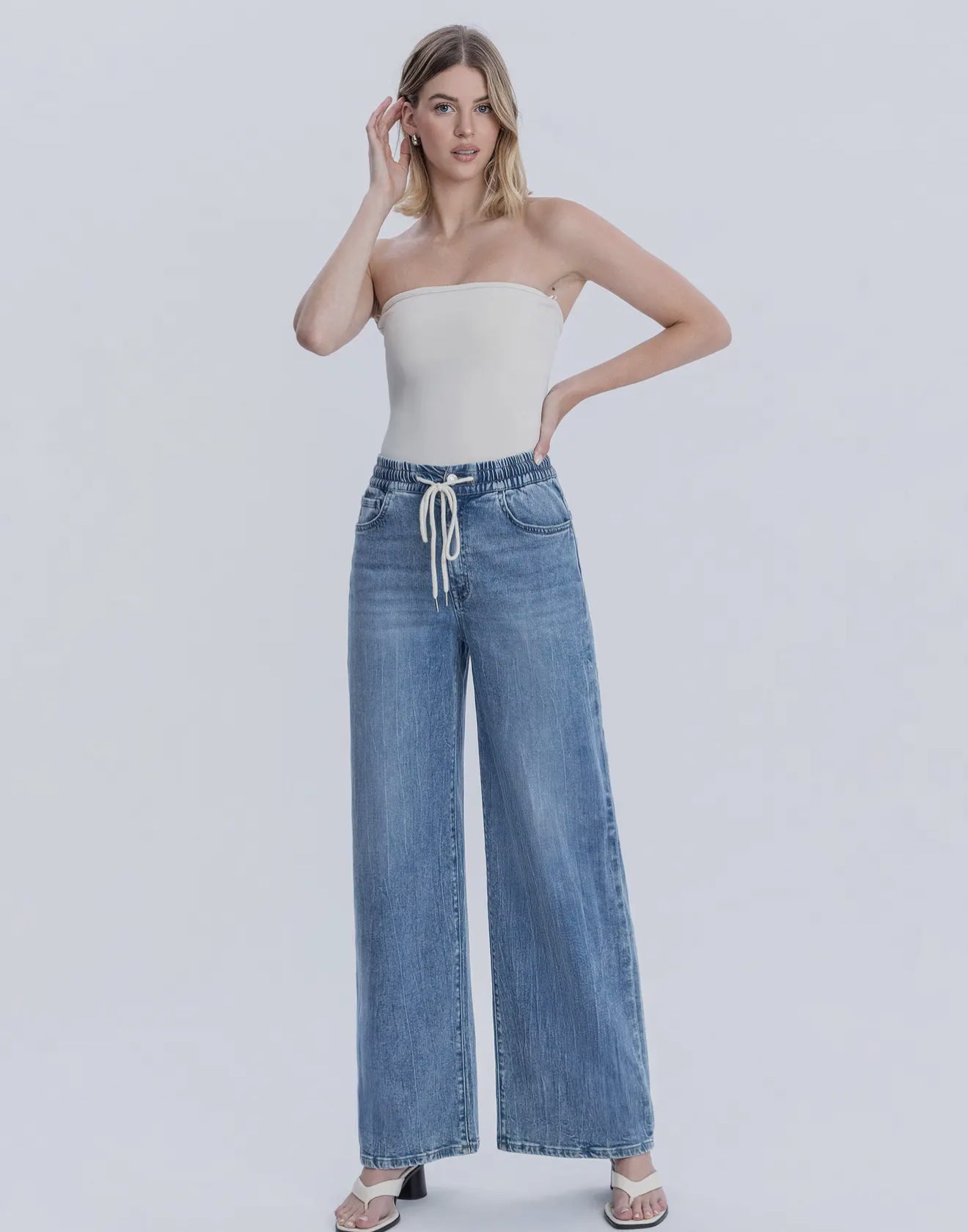 FLYING MONKEY DRAWSTRING JEANS