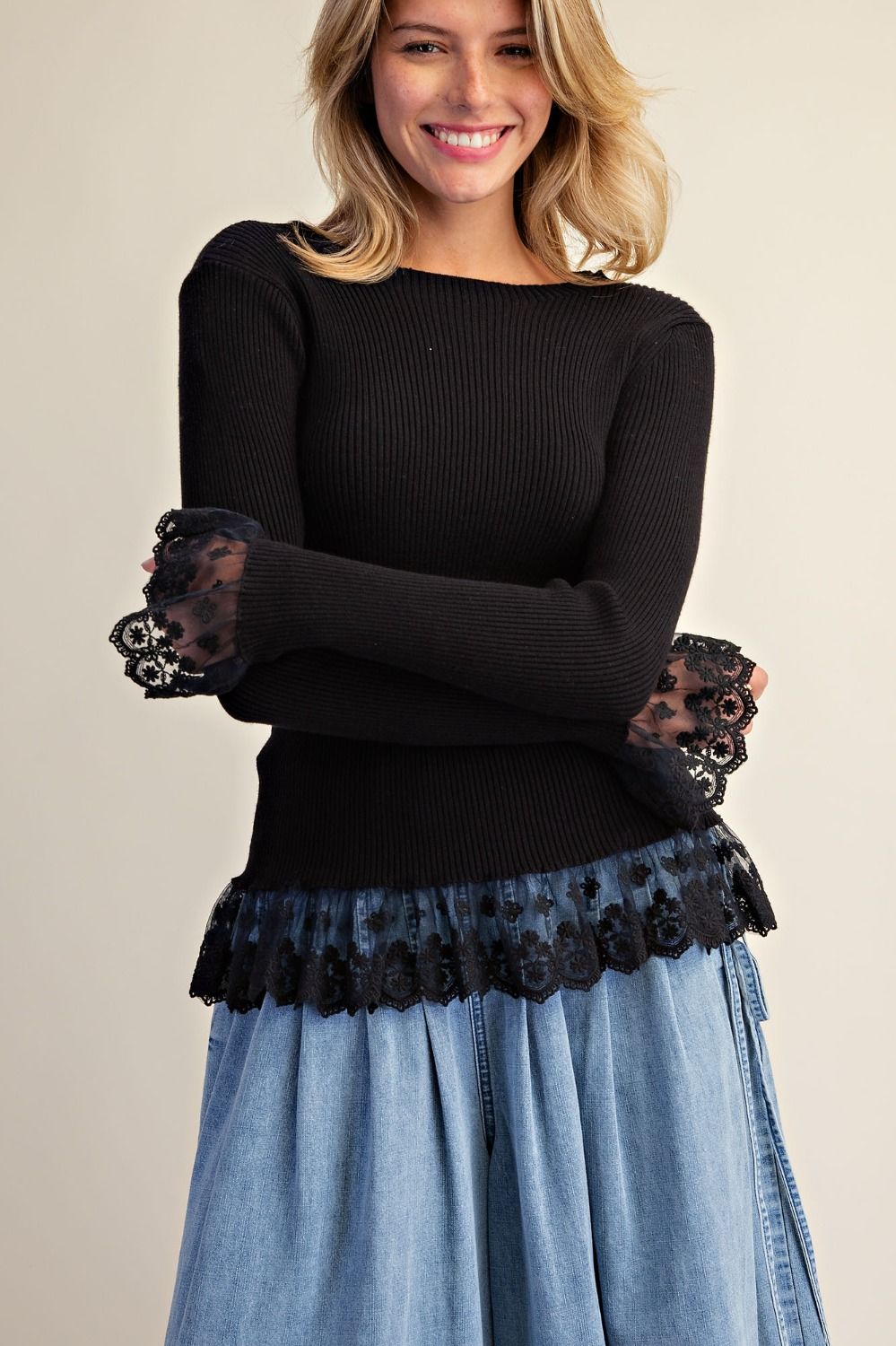Lacey Lace Top