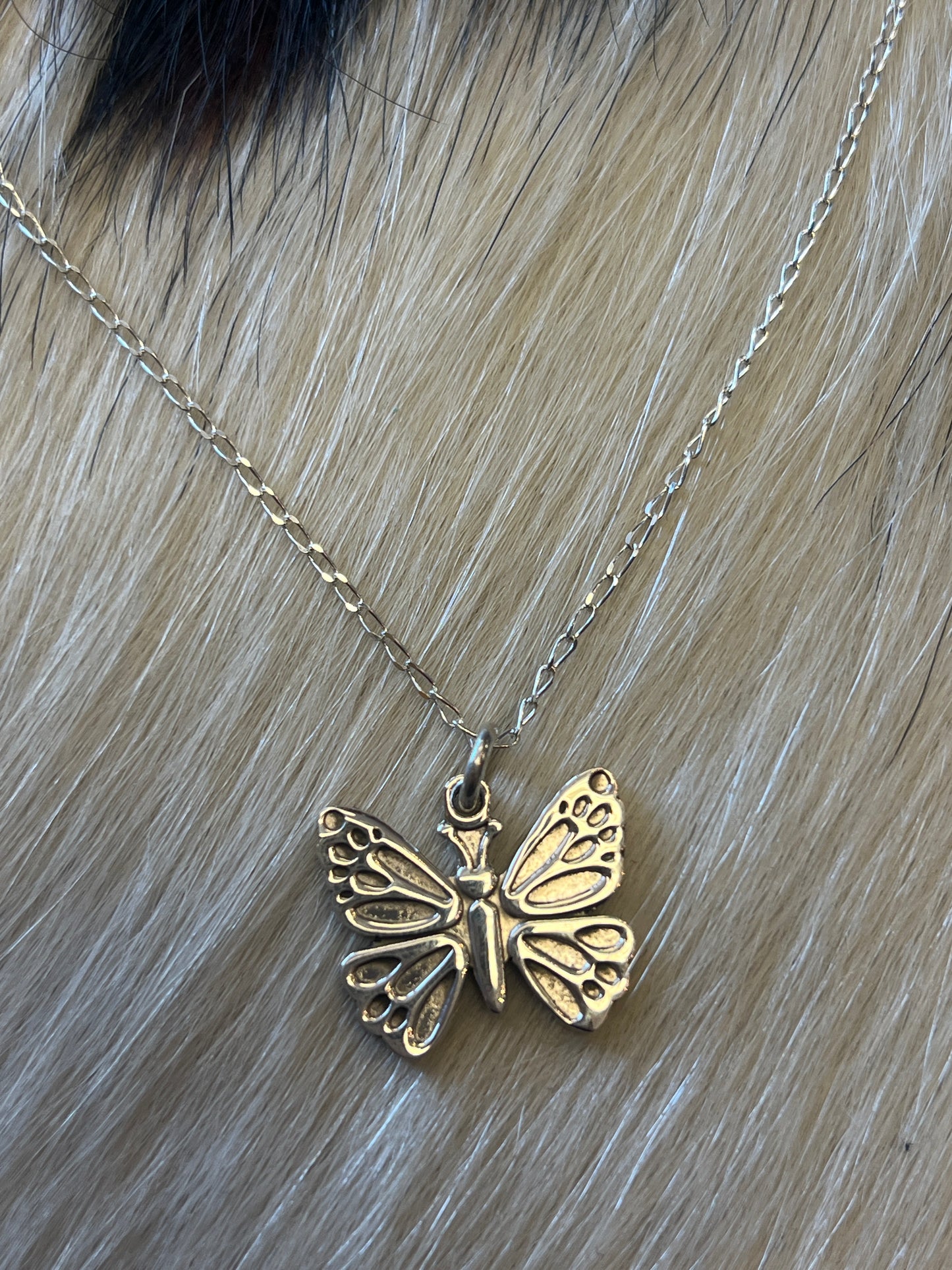Sterling Butterfly Necklace