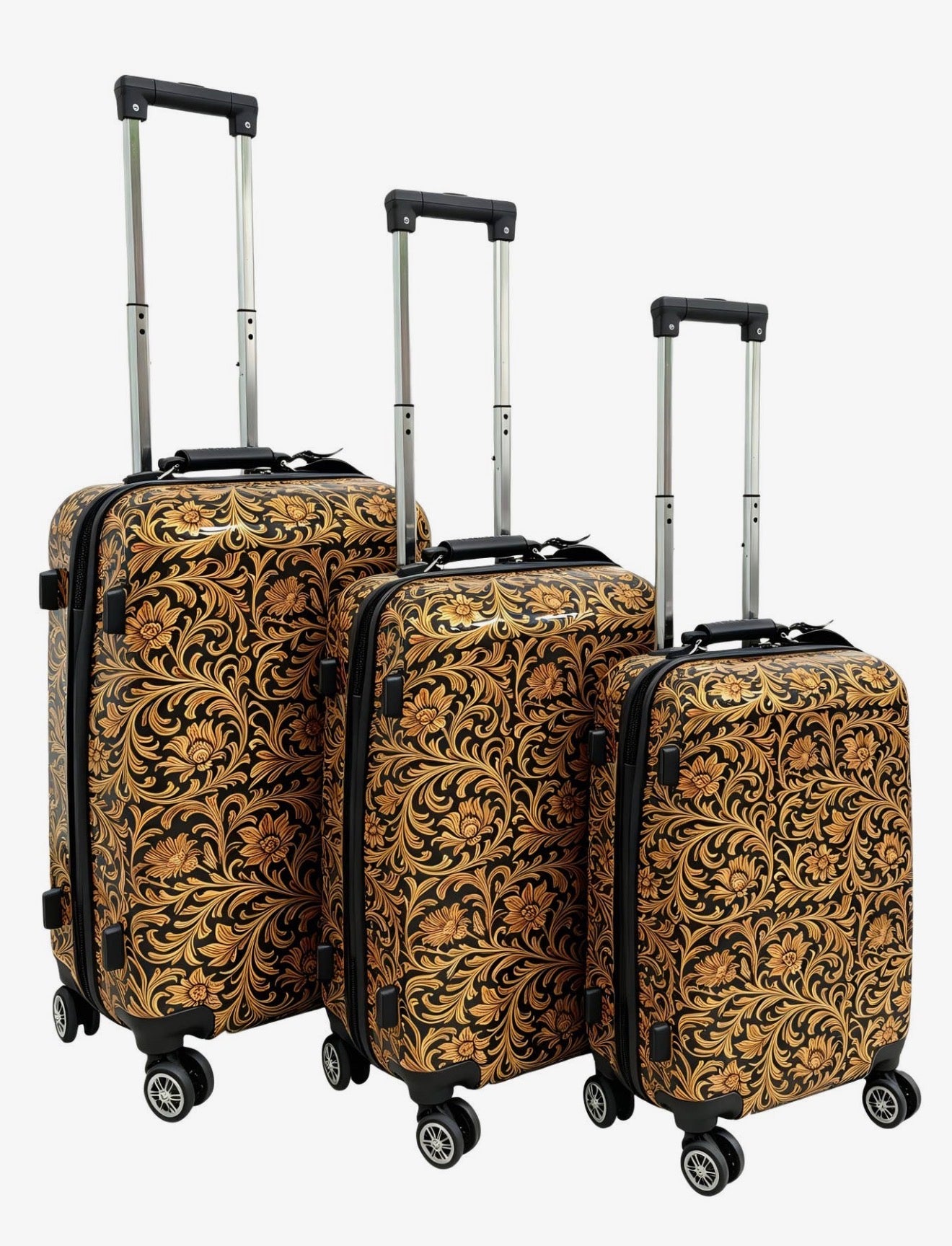 Western Print Luggage Set
