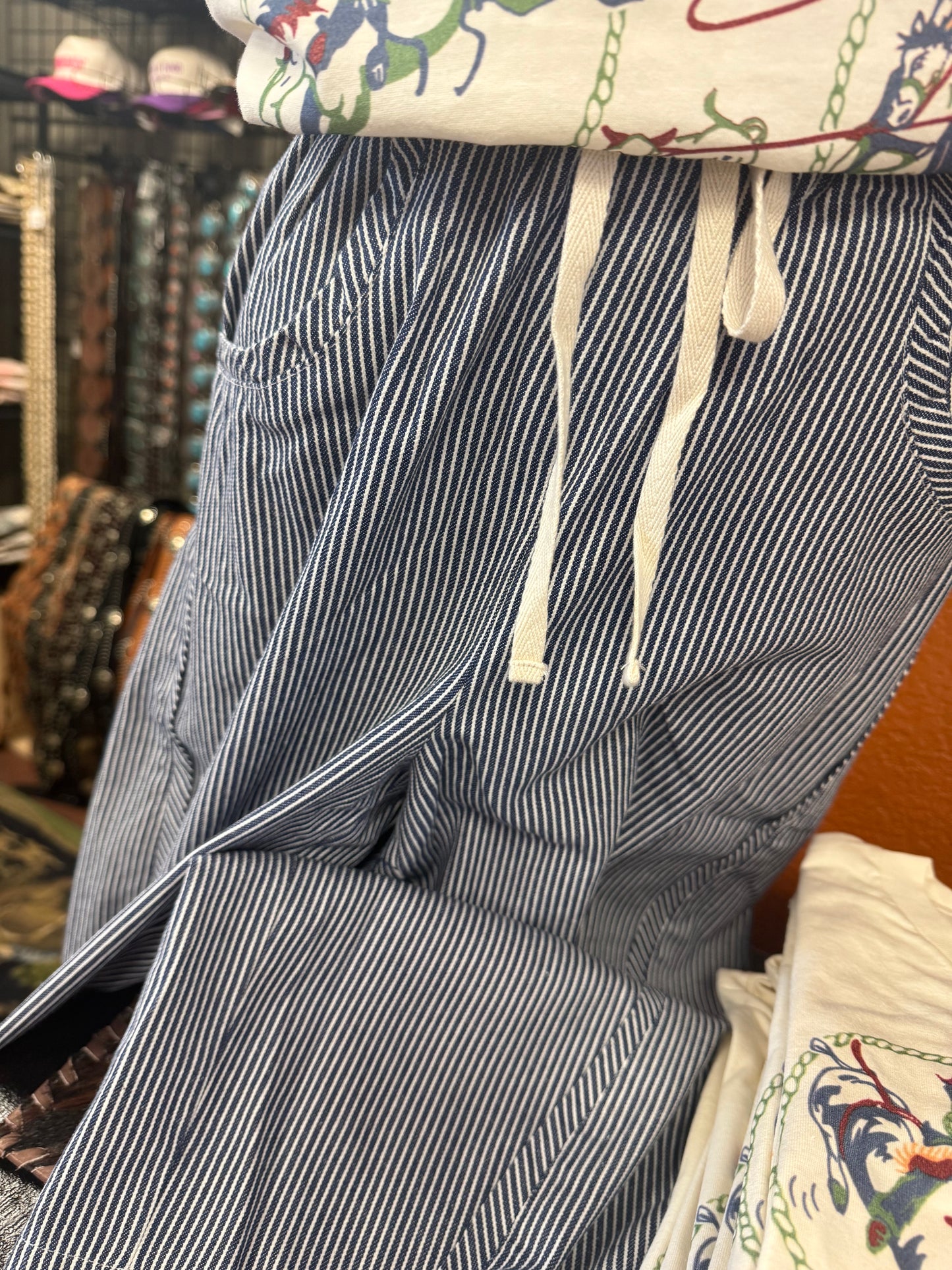 Striped Waistband Pants