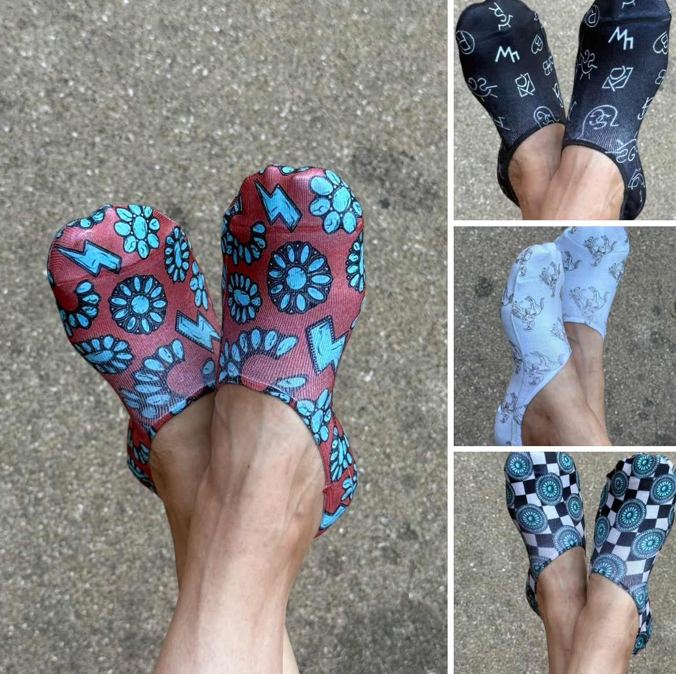 Western No Show Socks