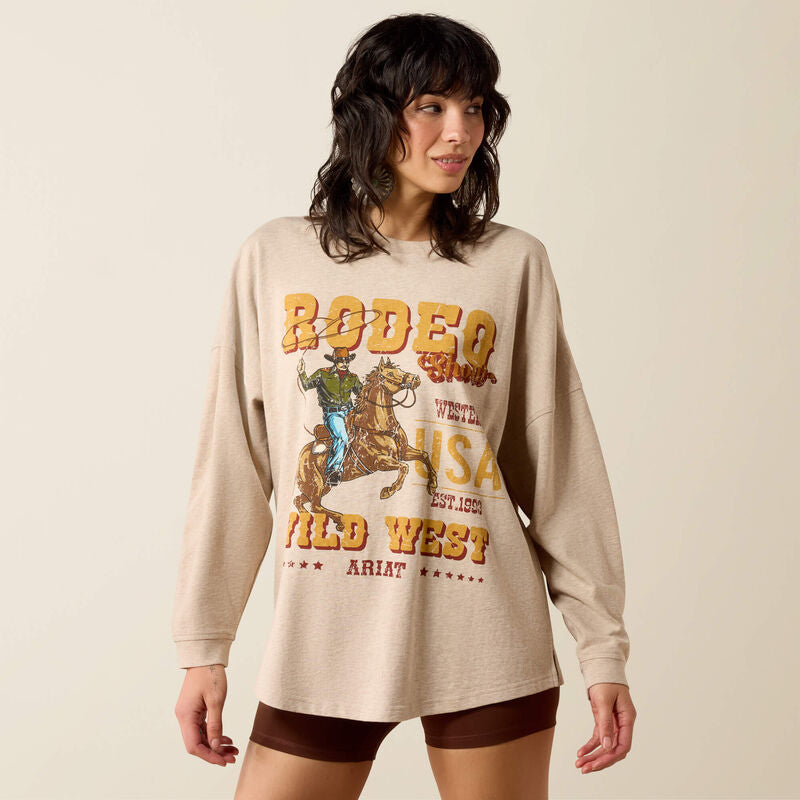Canvas Oversized Long Sleeve T-Shirt