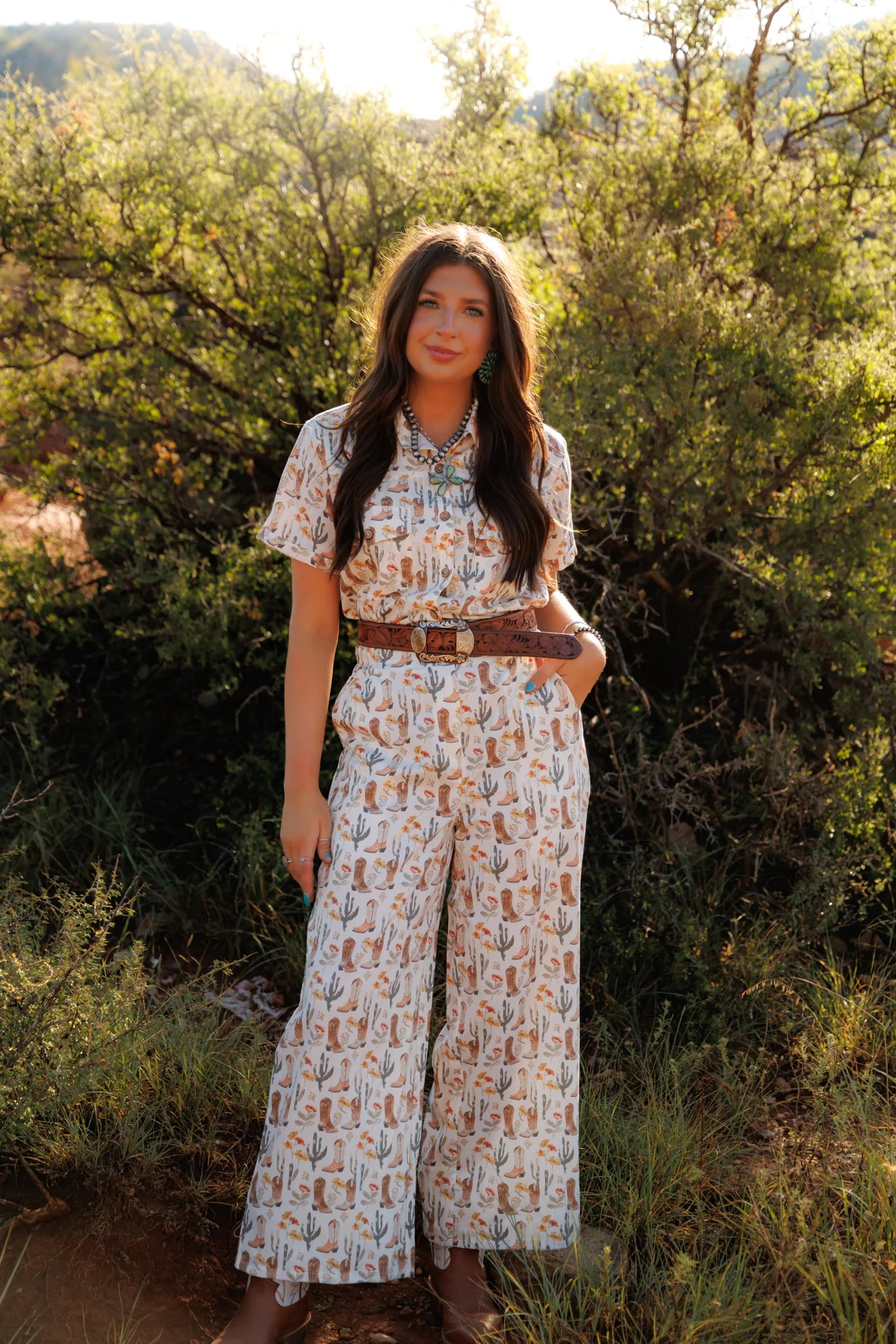 Desert Floral Romper