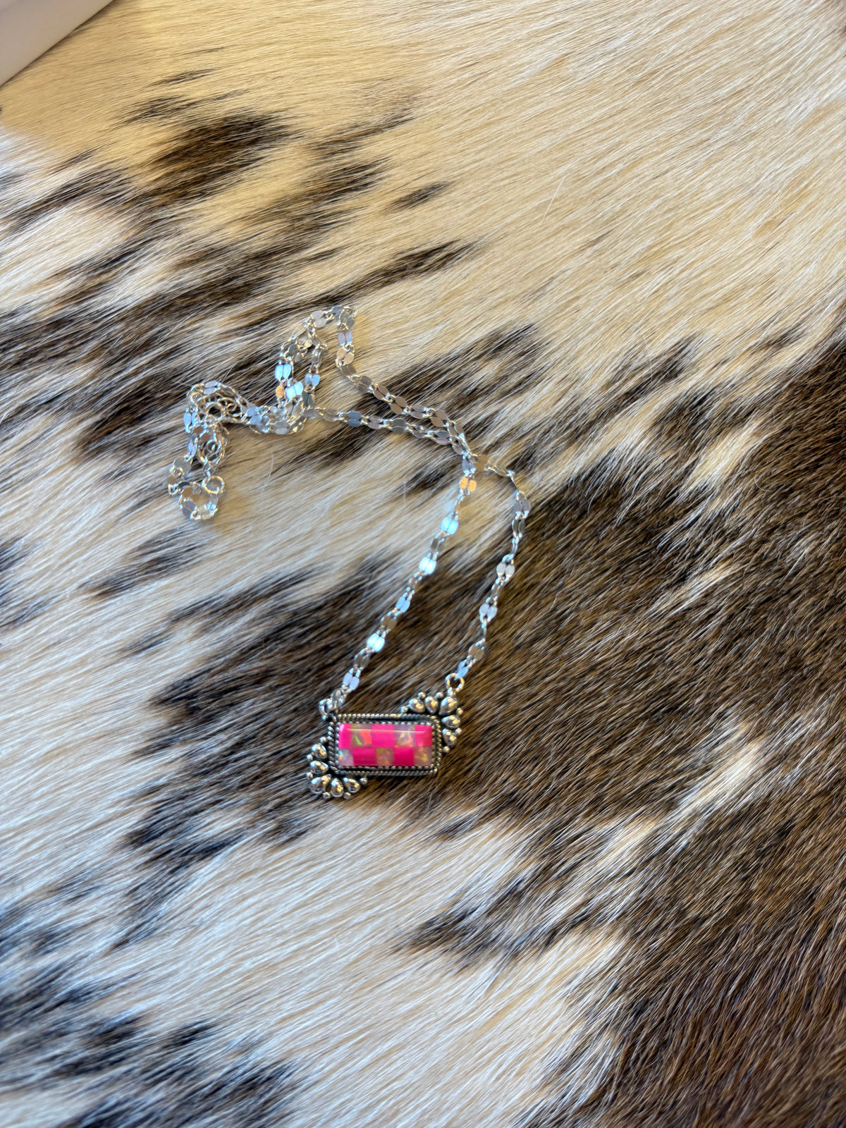 Pink Desert Heirloom Sterling Silver Necklace 💗