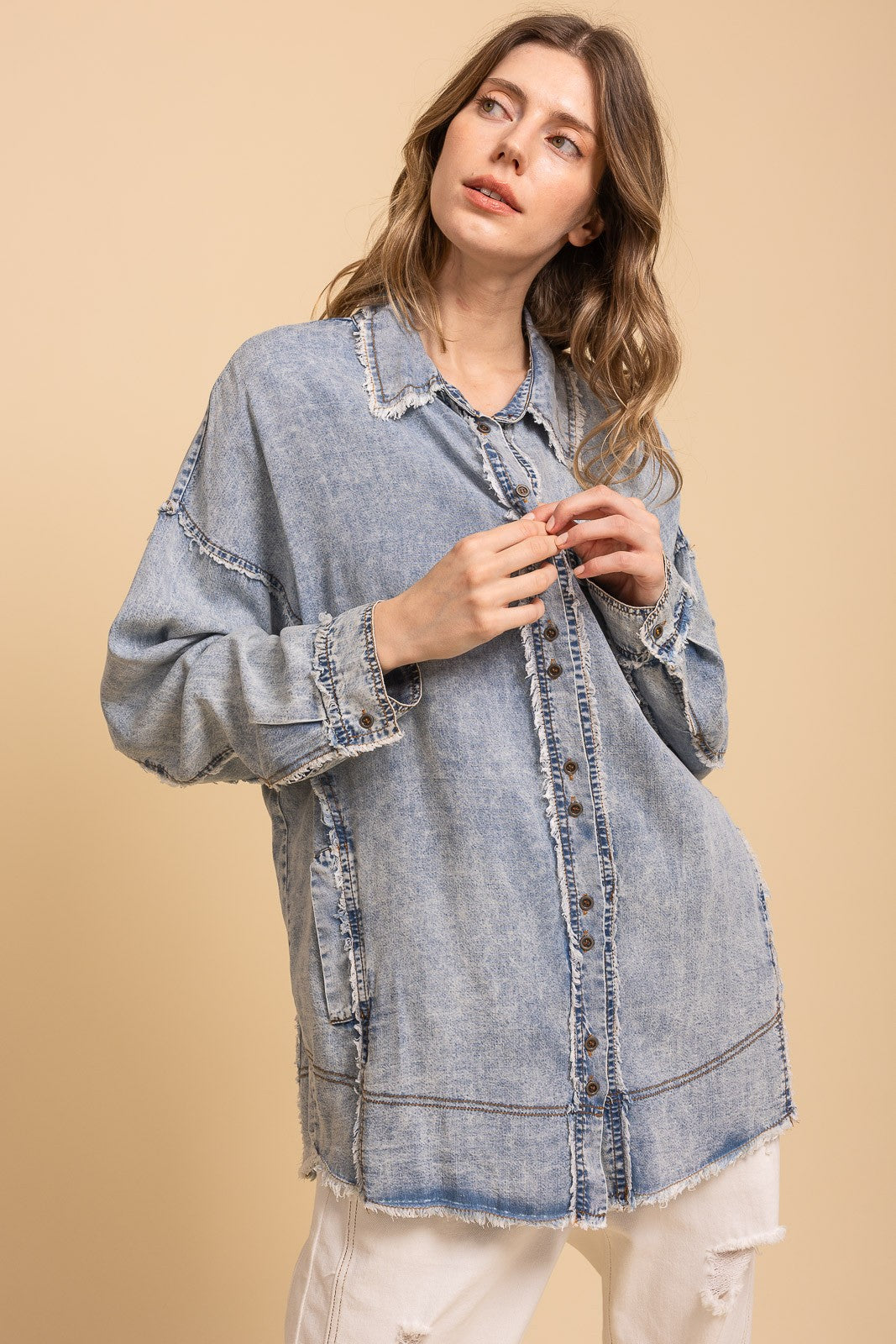 Denim Button Down