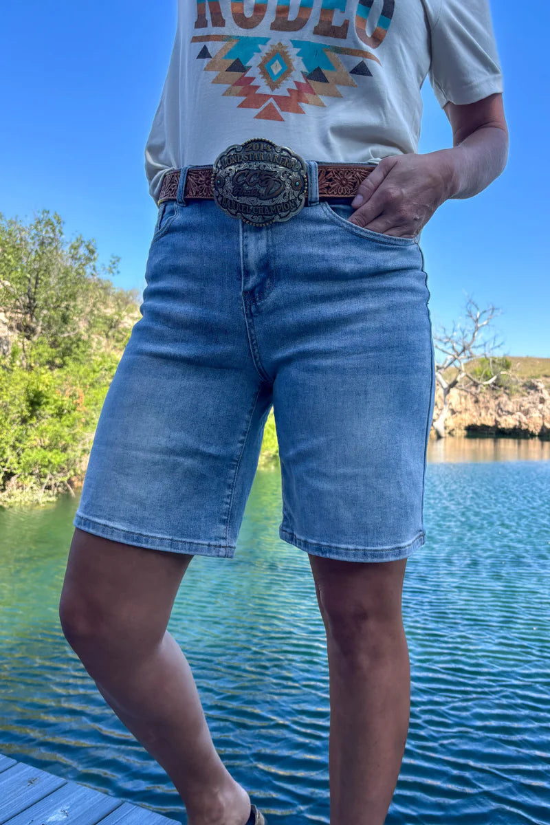 KREEK BERMUDA DENIM SHORTS