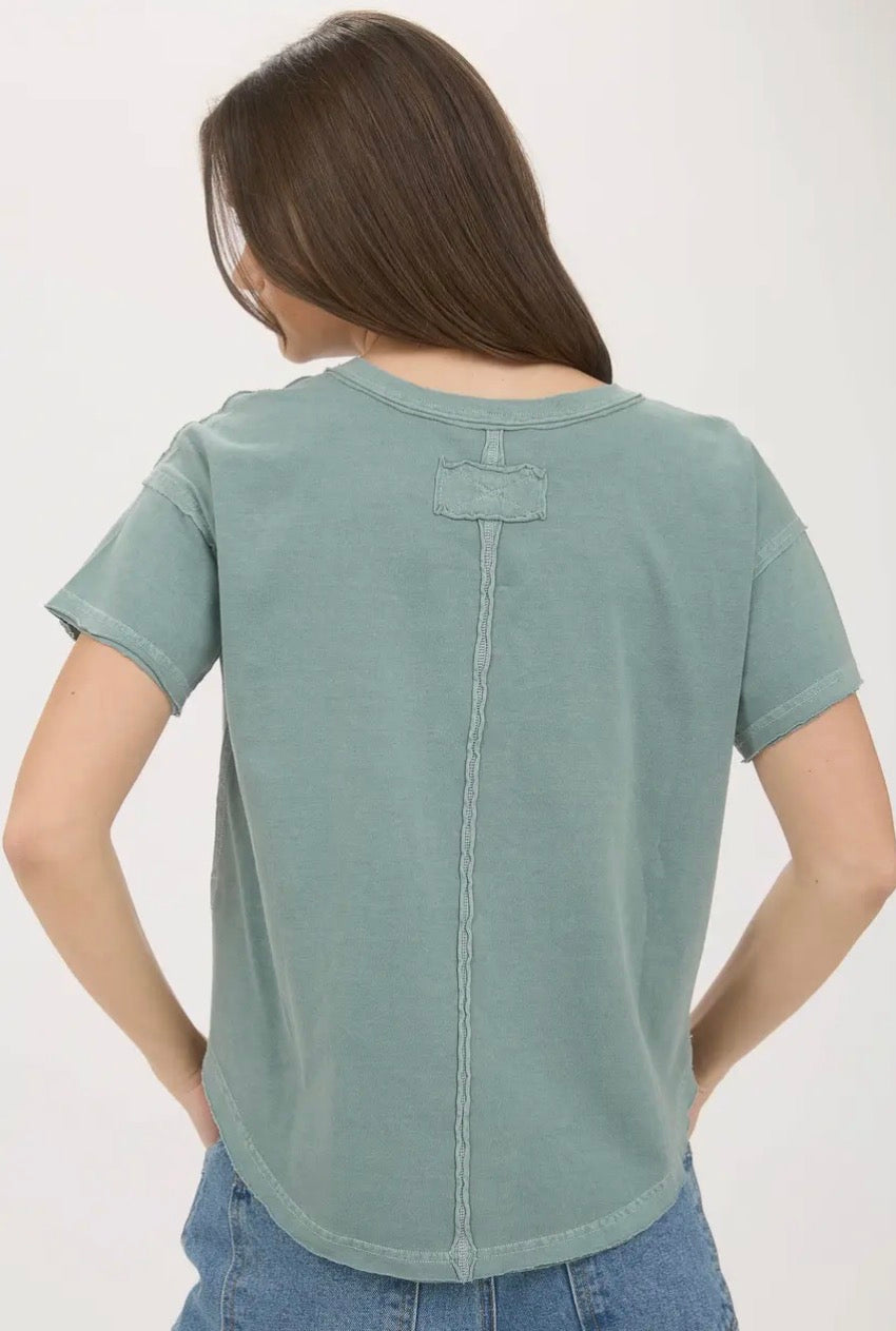 Exposed Seam T Shirt