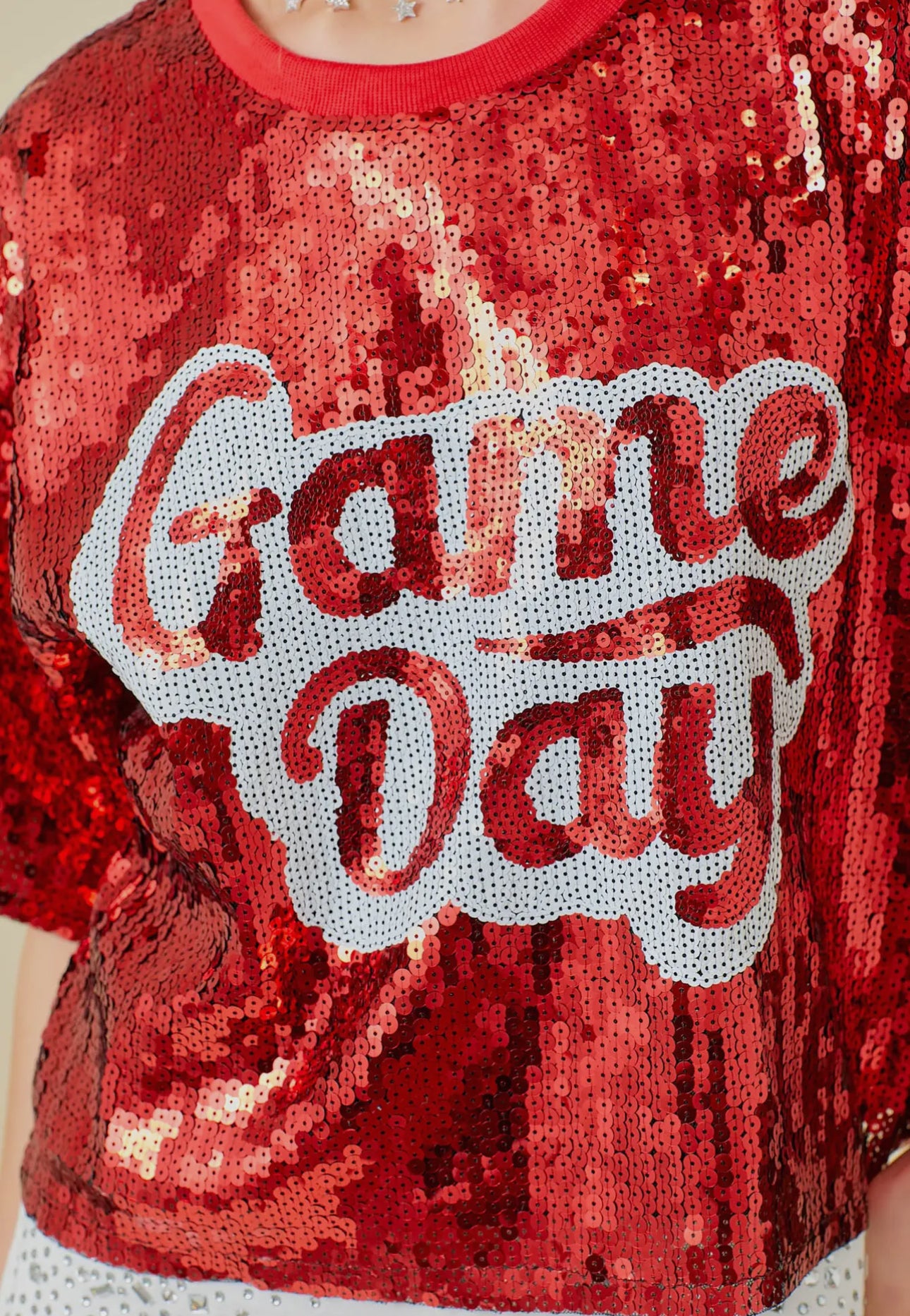 Game Day Sequins Top