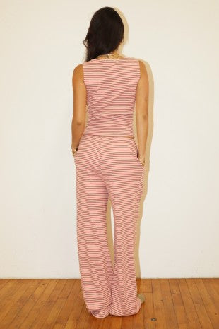 French Pink Wide Legged Pants