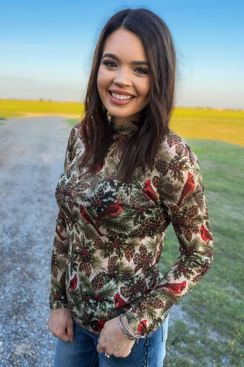 CHRISTMAS IN THE PINES
MESH TOP