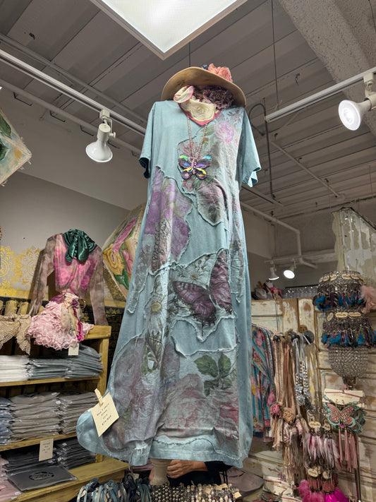 Garden Butterfly T-Shirt Dress