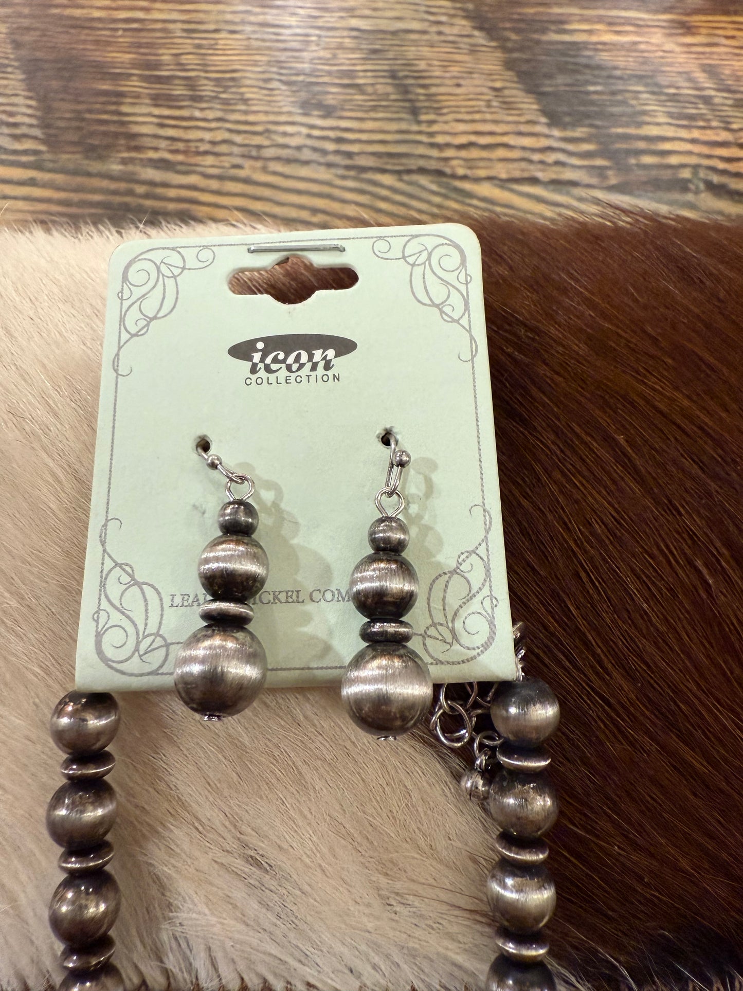 Colored Bead Y Necklace Set