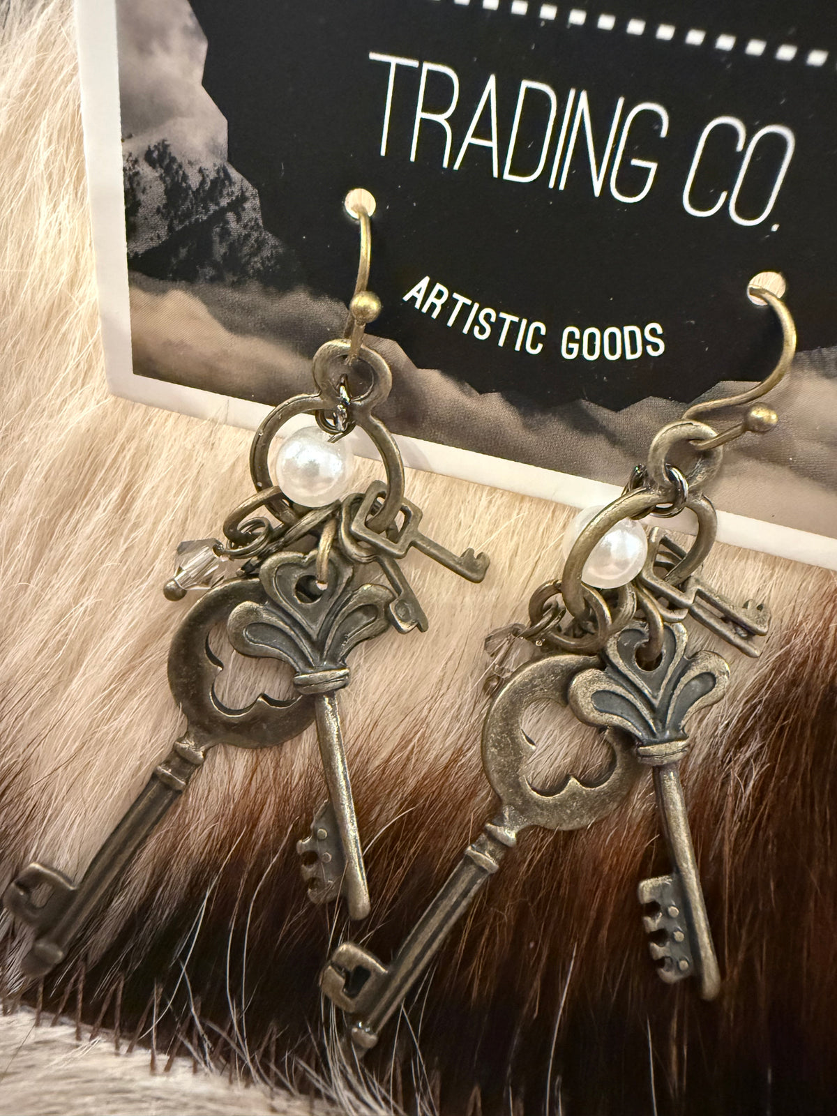 Skeleton Key Earrings