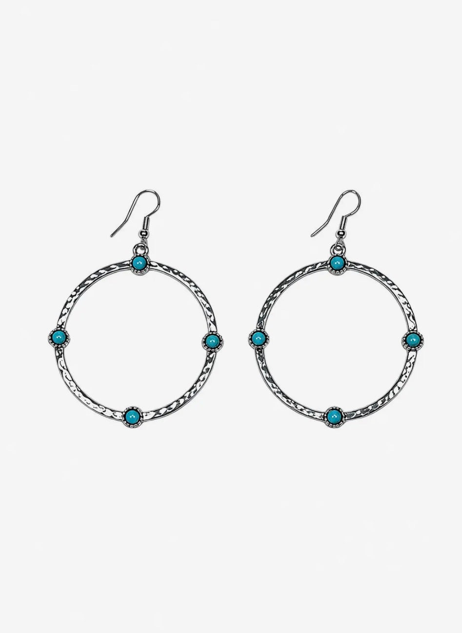 Hammered Hoop Earrings