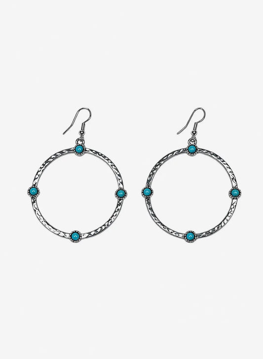 Hammered Hoop Earrings