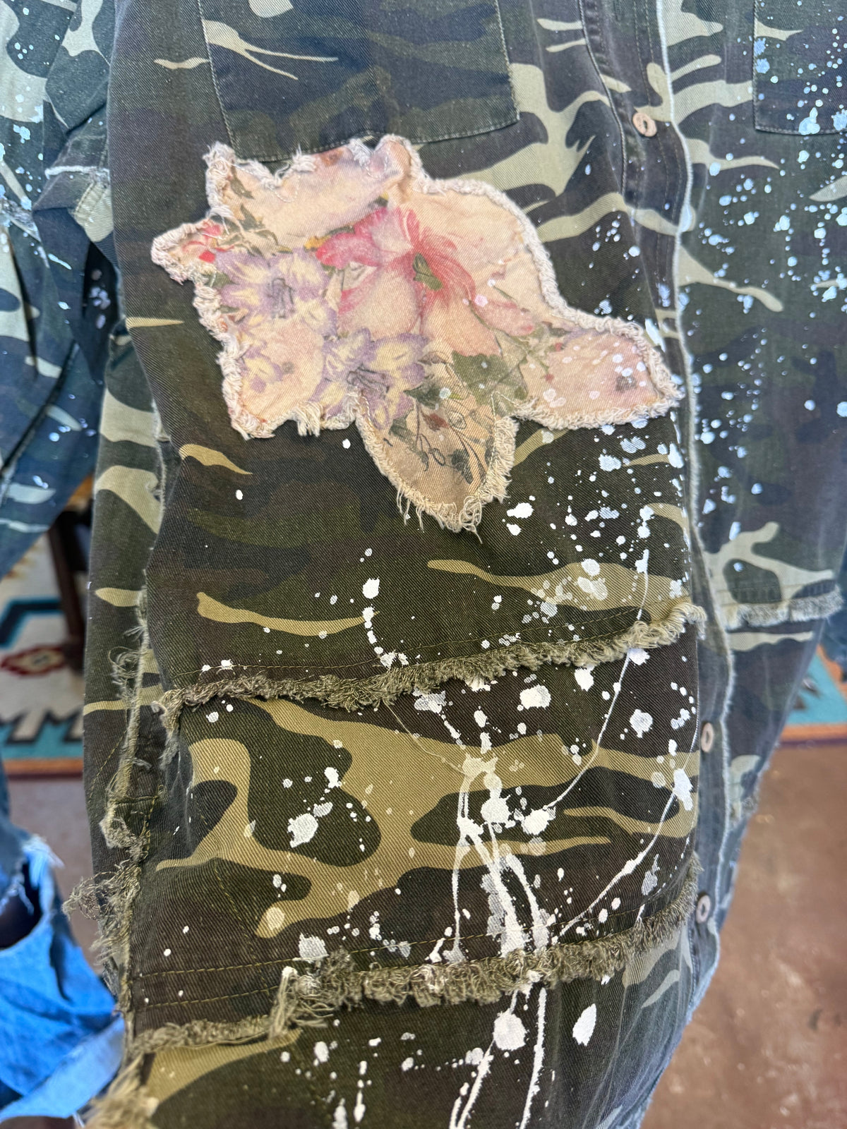 Wildflower Rebel Camo Shacket