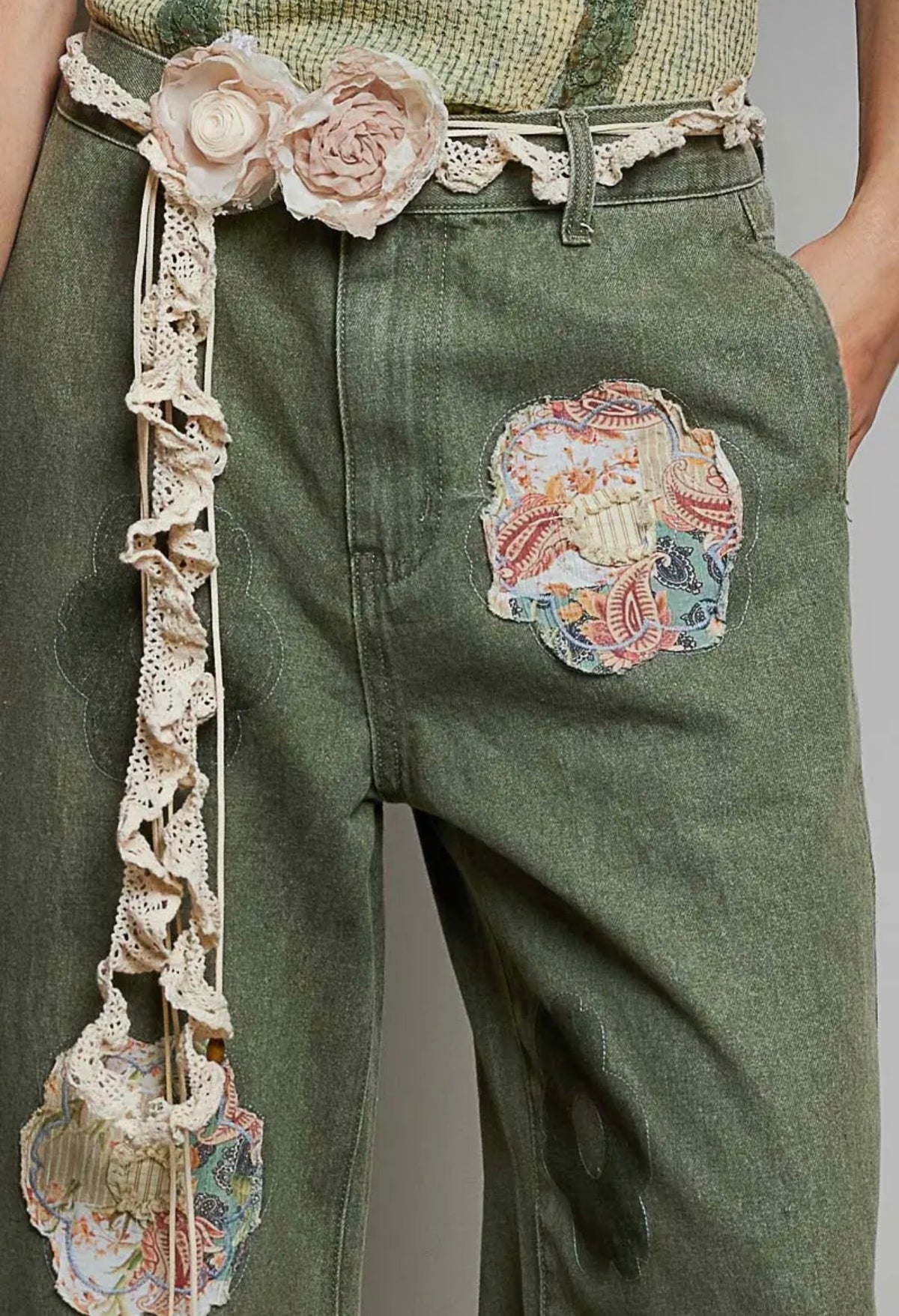 Handmade Crochet Flower Casual
Layering Belt