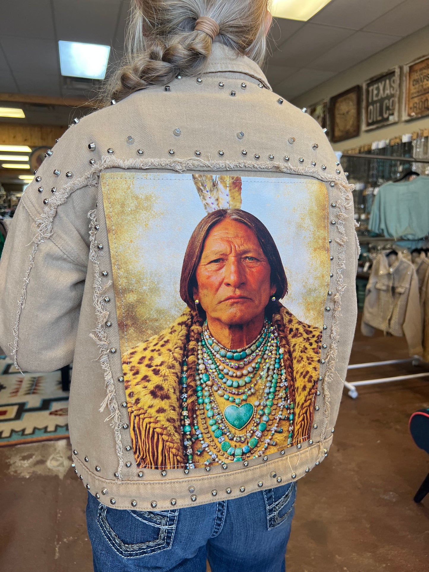 Two Feather Studded Jacket