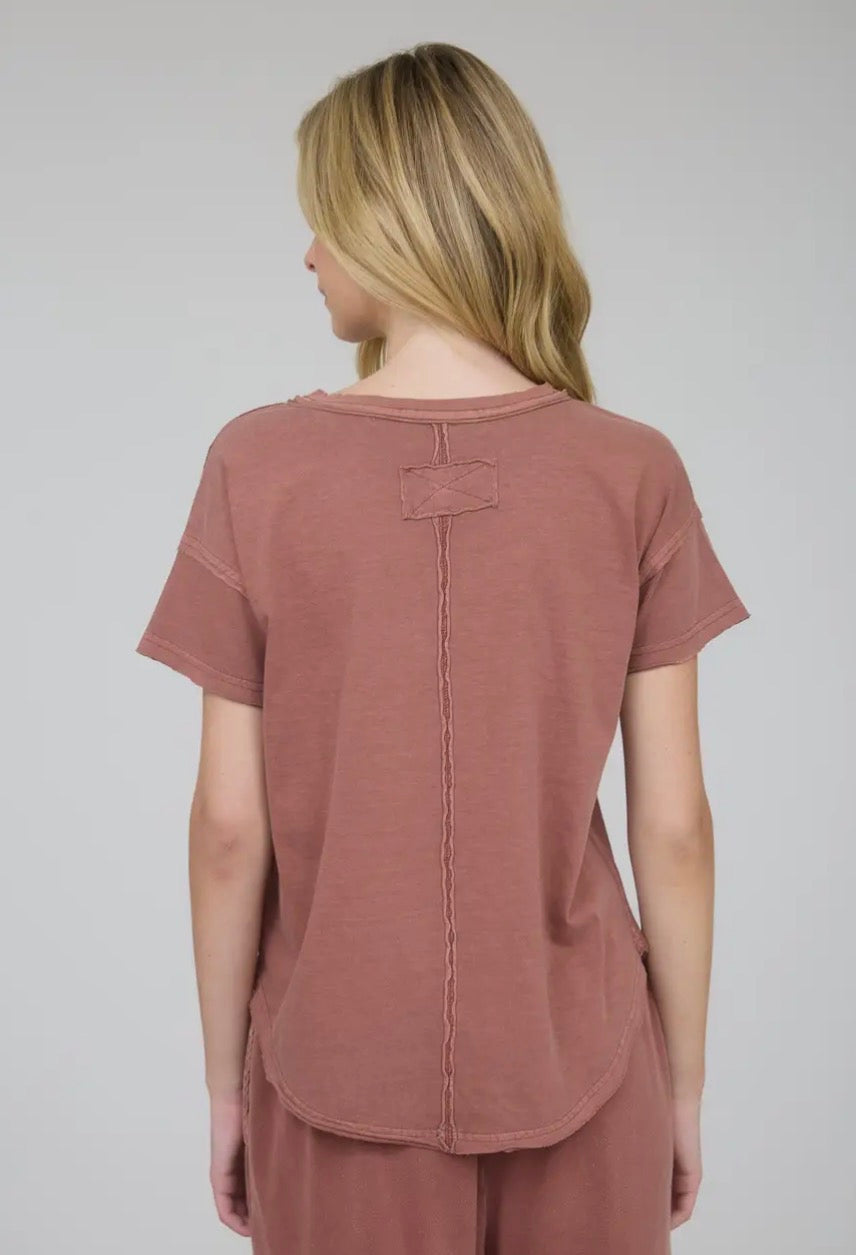 Exposed Seam T Shirt