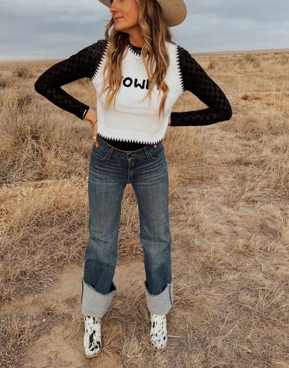CowGal Sweater Vest