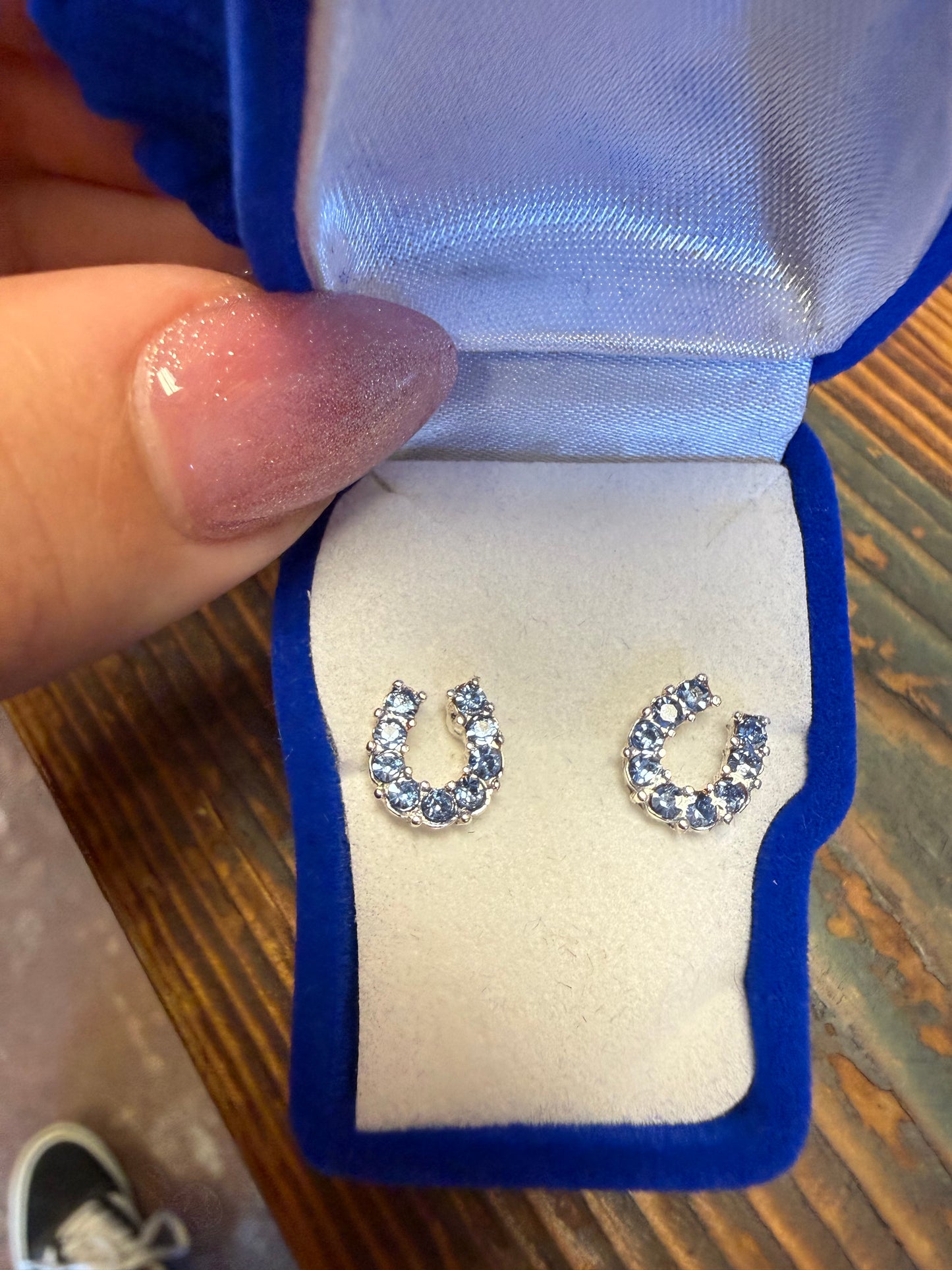 AWST Rhinestone Horseshoe Studs