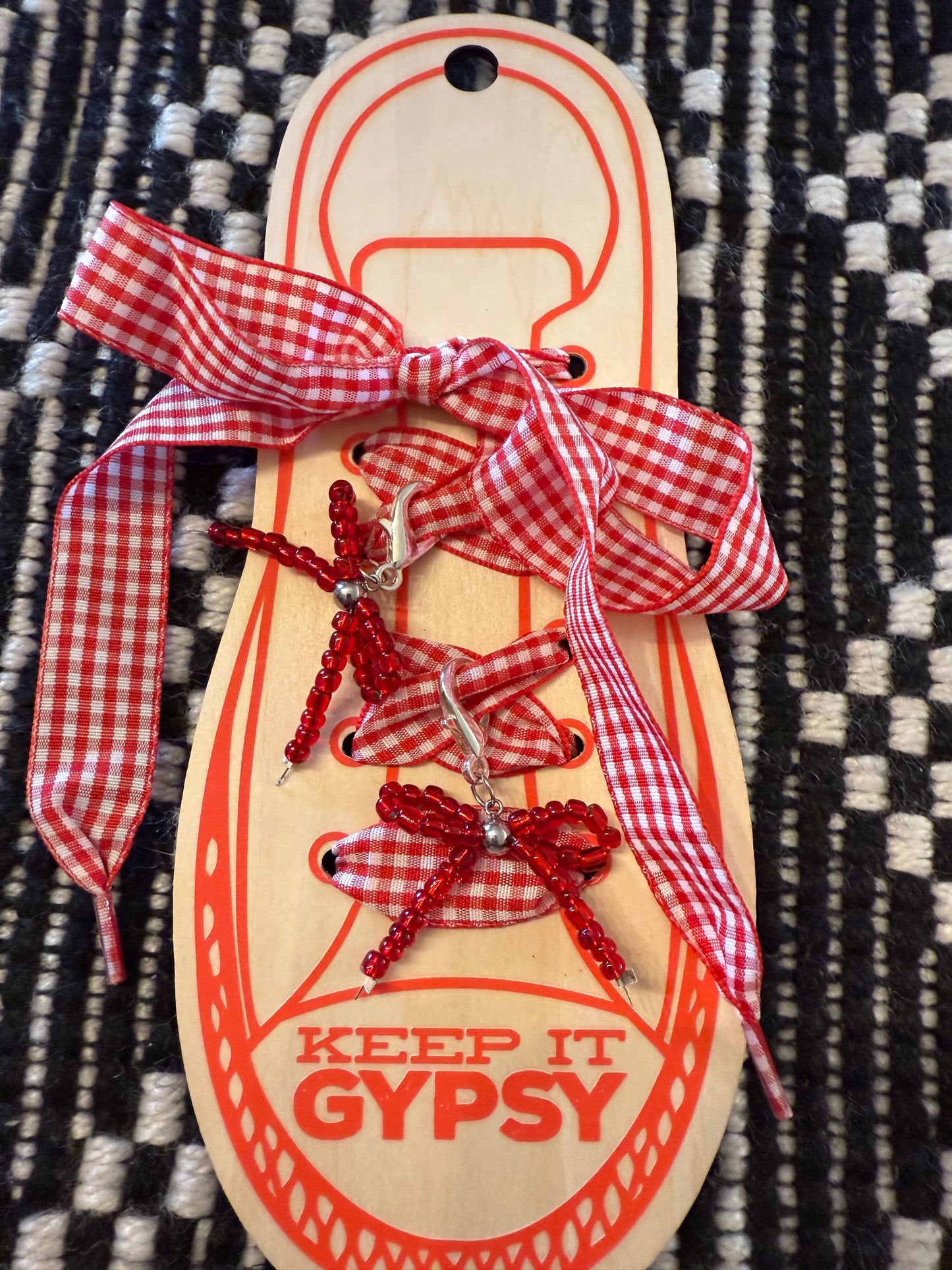 Checkered Shoe Charms