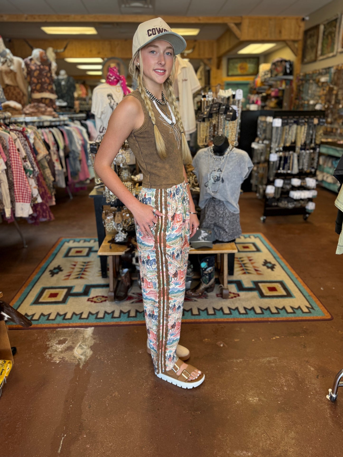 Western Collage Pants
