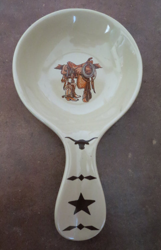 Saddle Ceramic Spoon Rest